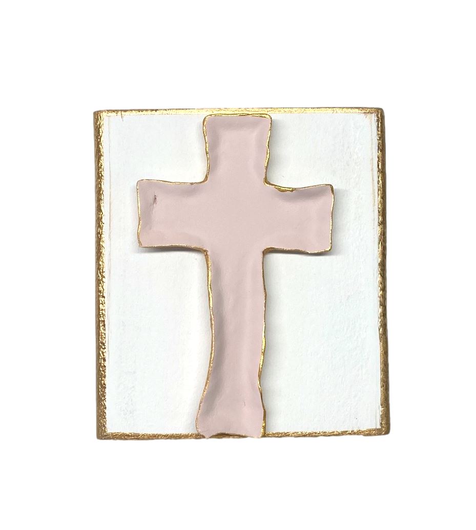 4x4 Clay Cross Blocks Home Decor Michelle Allen Designs Pink