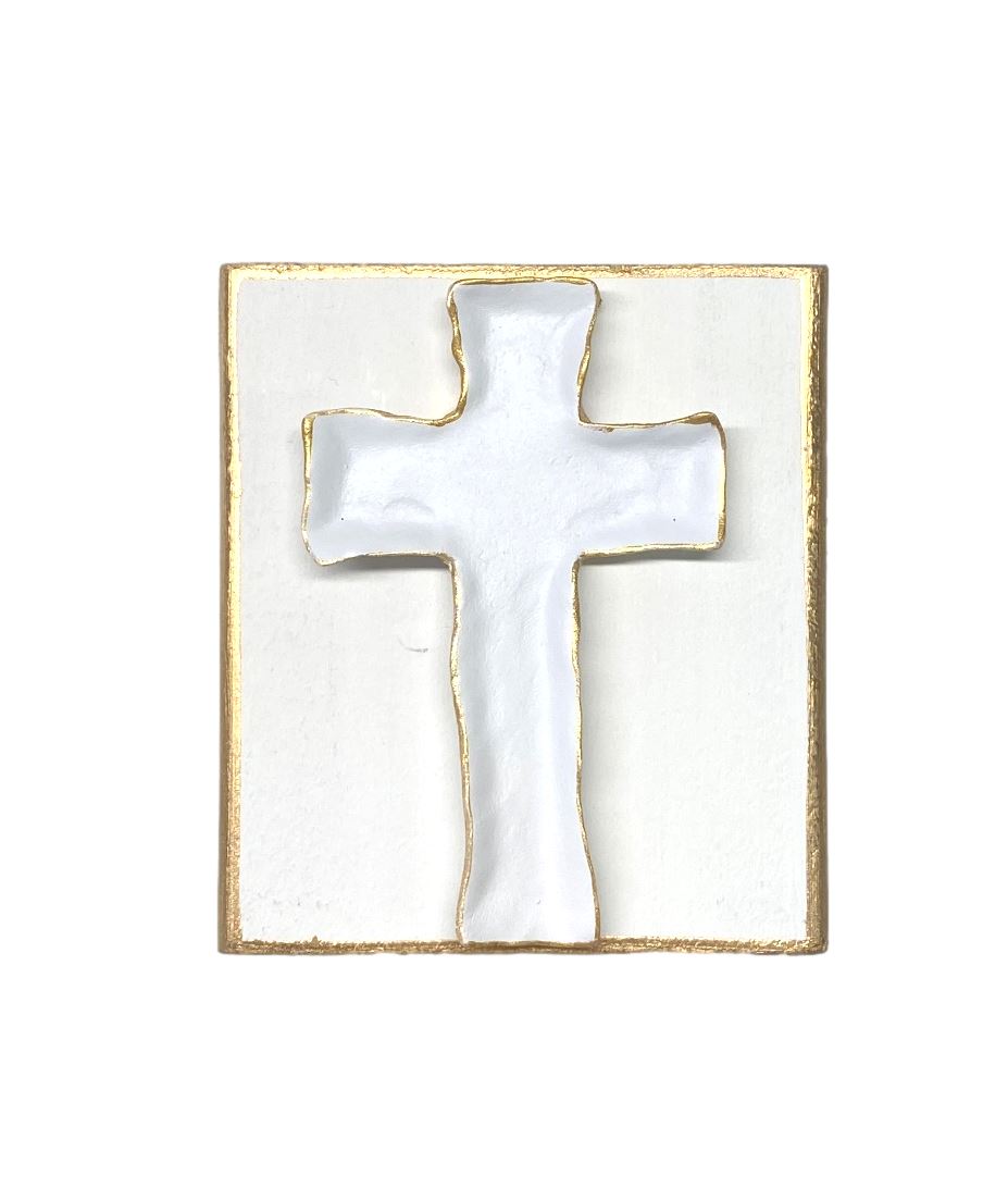 4x4 Clay Cross Blocks Home Decor Michelle Allen Designs White
