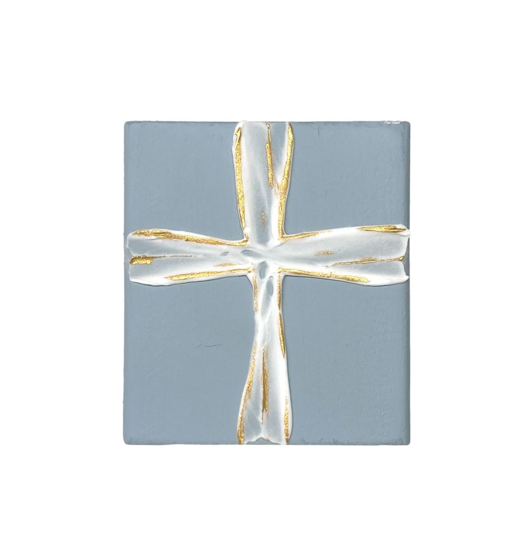 4x4 Cross Blocks Home Decor Michelle Allen Designs Blue