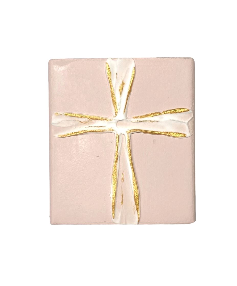 4x4 Cross Blocks Home Decor Michelle Allen Designs Pink