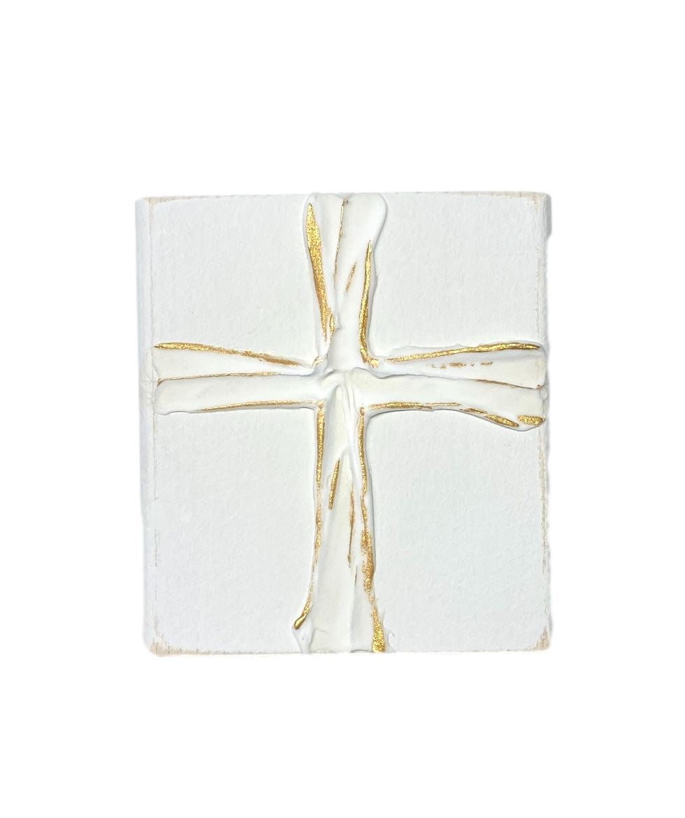 4x4 Cross Blocks Home Decor Michelle Allen Designs White