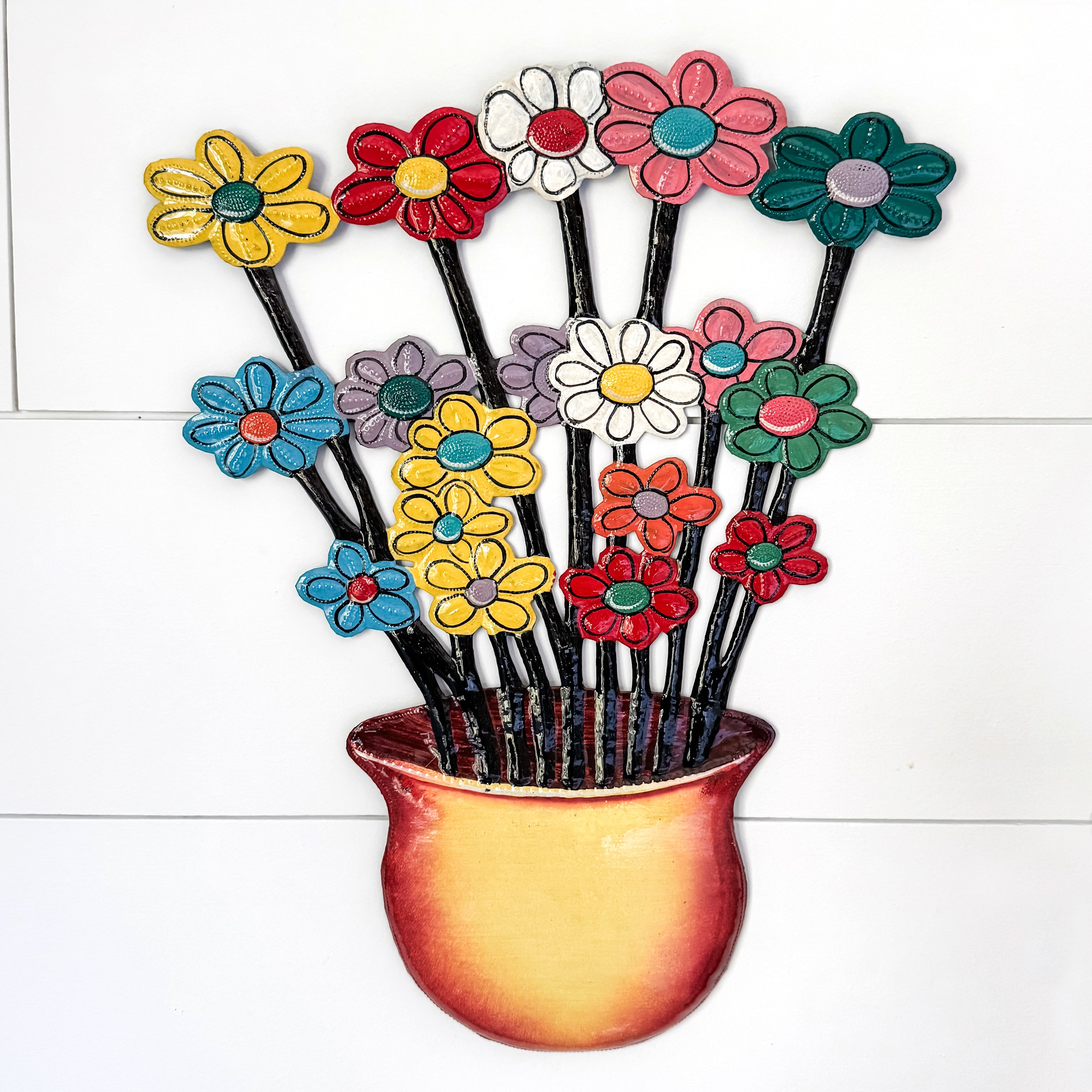 Flower Pot Oil Drum Art