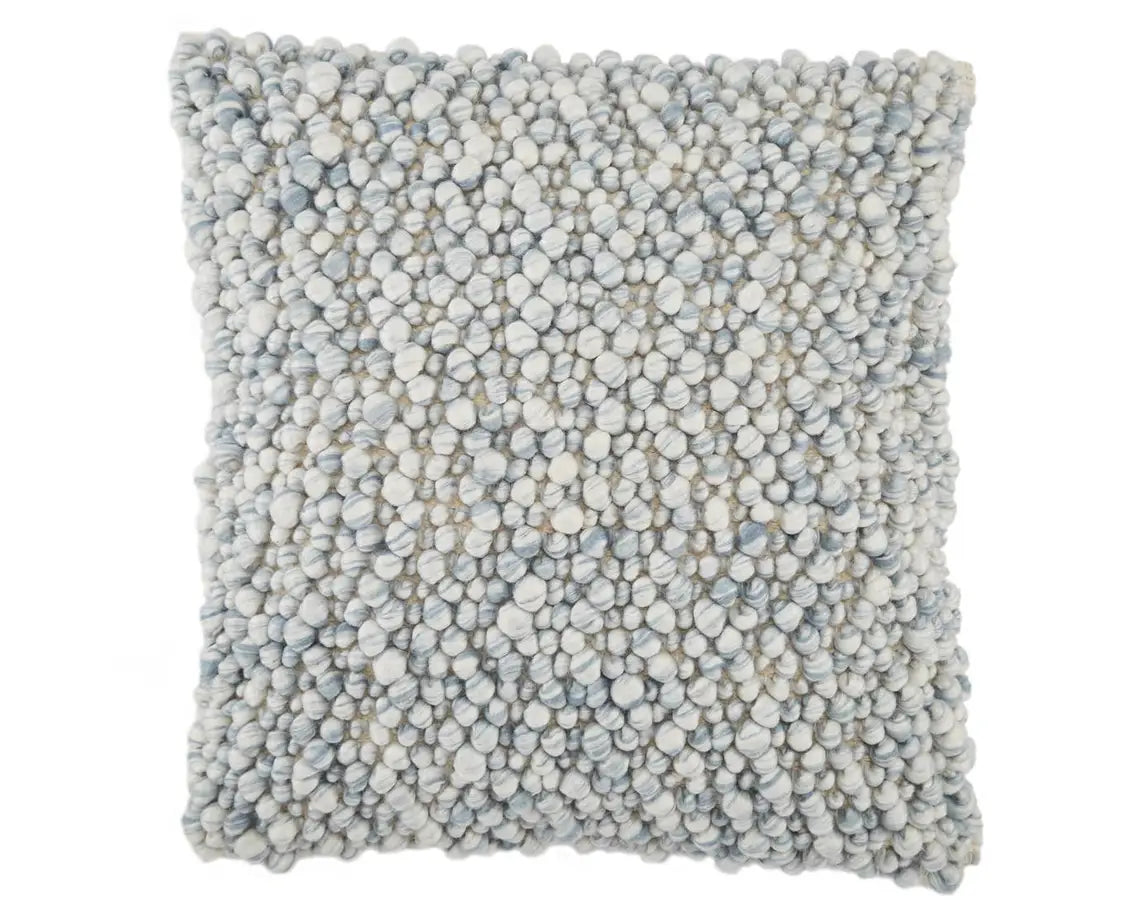 Angora Pillow- Stone Blue