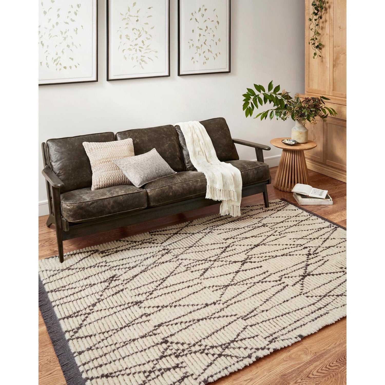 Chris Loves Julia Alice ALI-01 Cream/Charcoal Rug