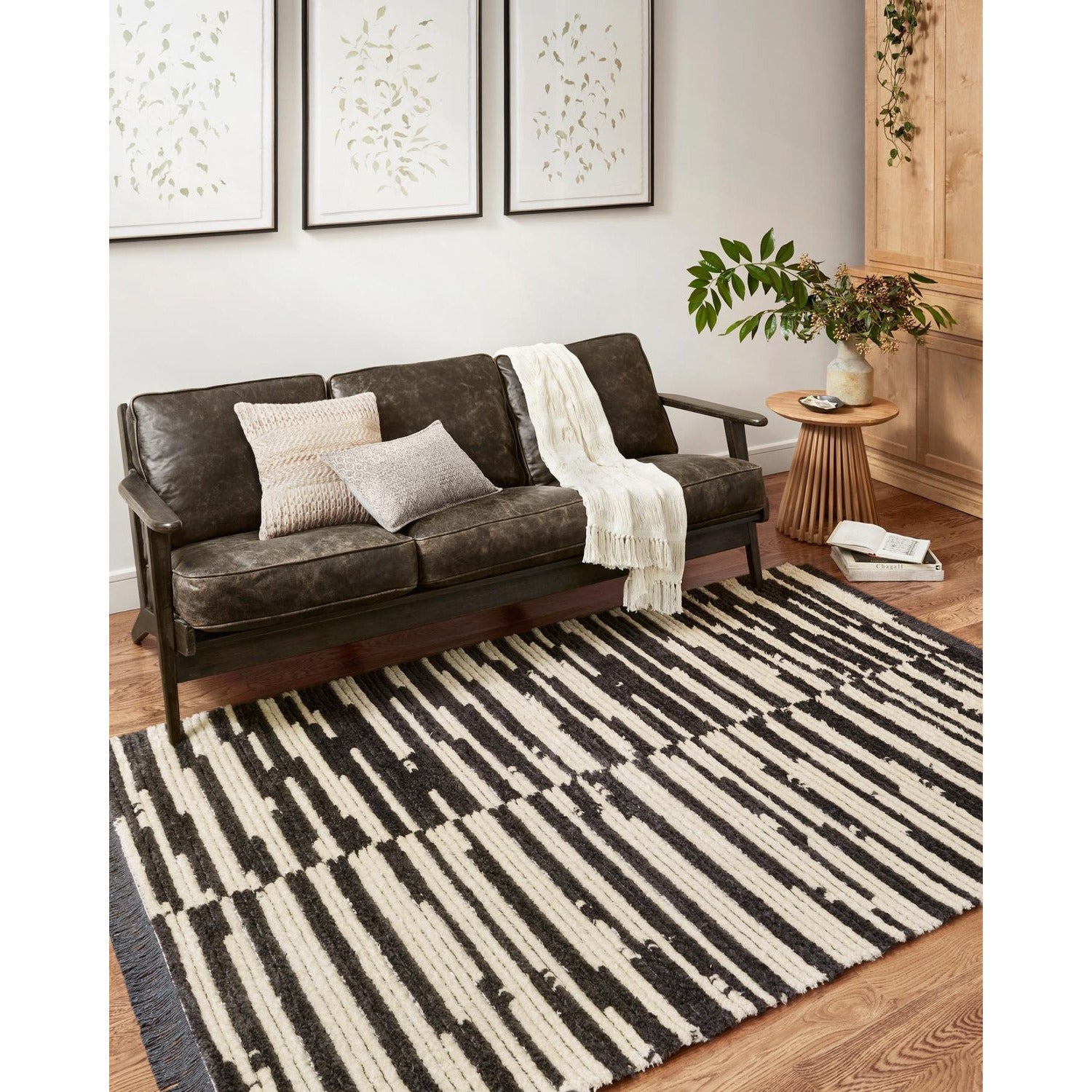 Chris Loves Julia Alice ALI-03 Cream/Charcoal Rug