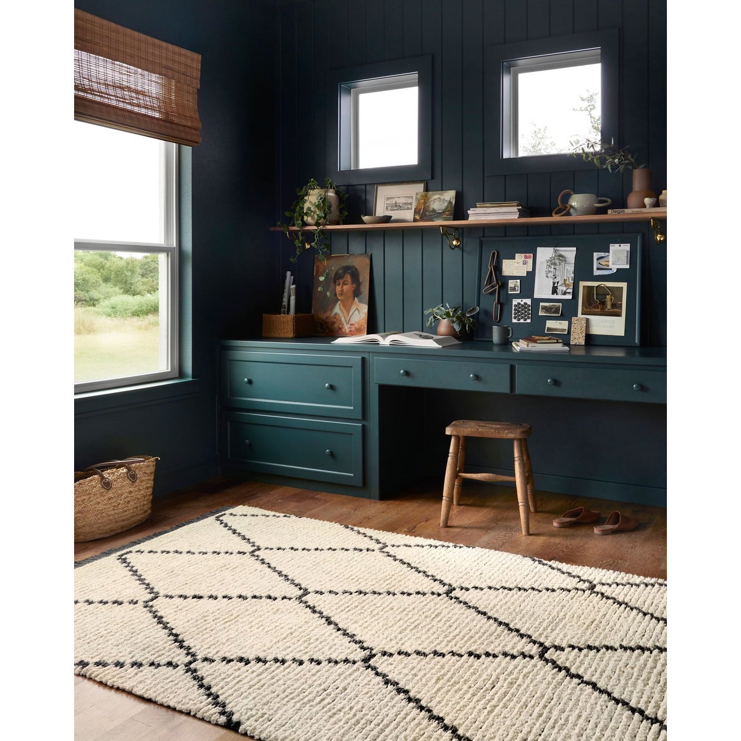 Chris Loves Julia Alice ALI-04 Cream/Charcoal Rug