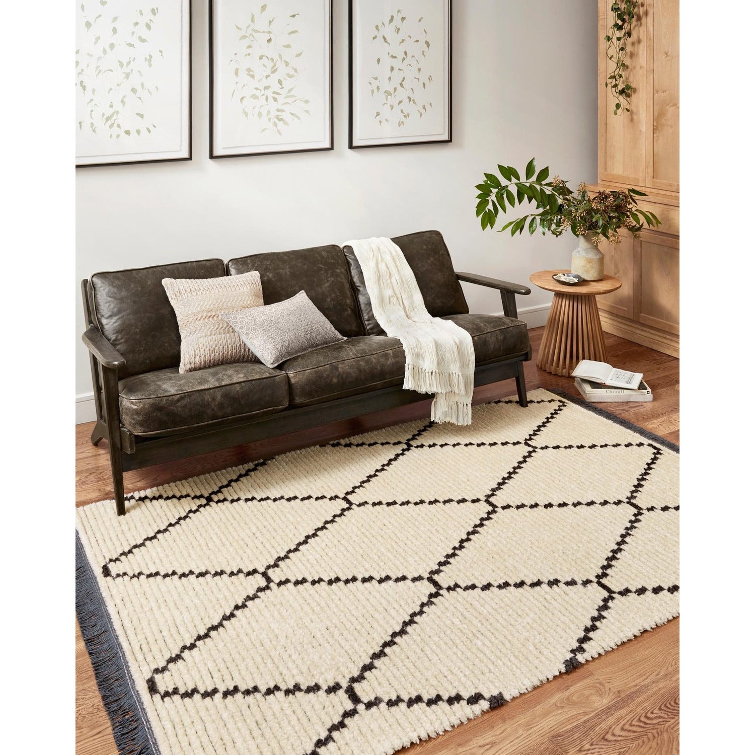Chris Loves Julia Alice ALI-04 Cream/Charcoal Rug