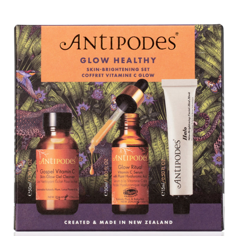 DISCONTINUED Antipodes Glow Healthy Skin Brightening Set (worth £55)