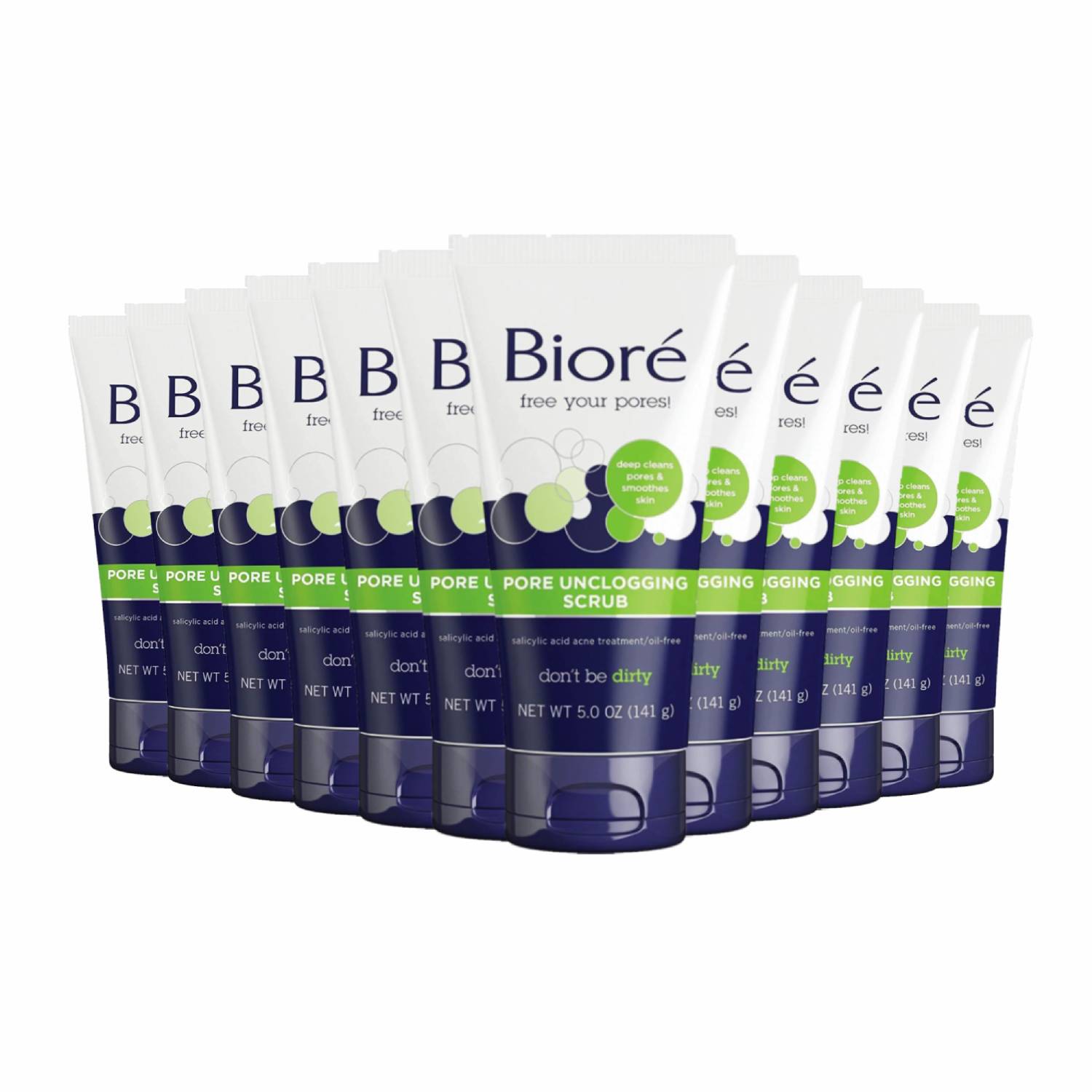 Bioré Pore Unclogging Face Scrub 5 Oz- 12 Pack