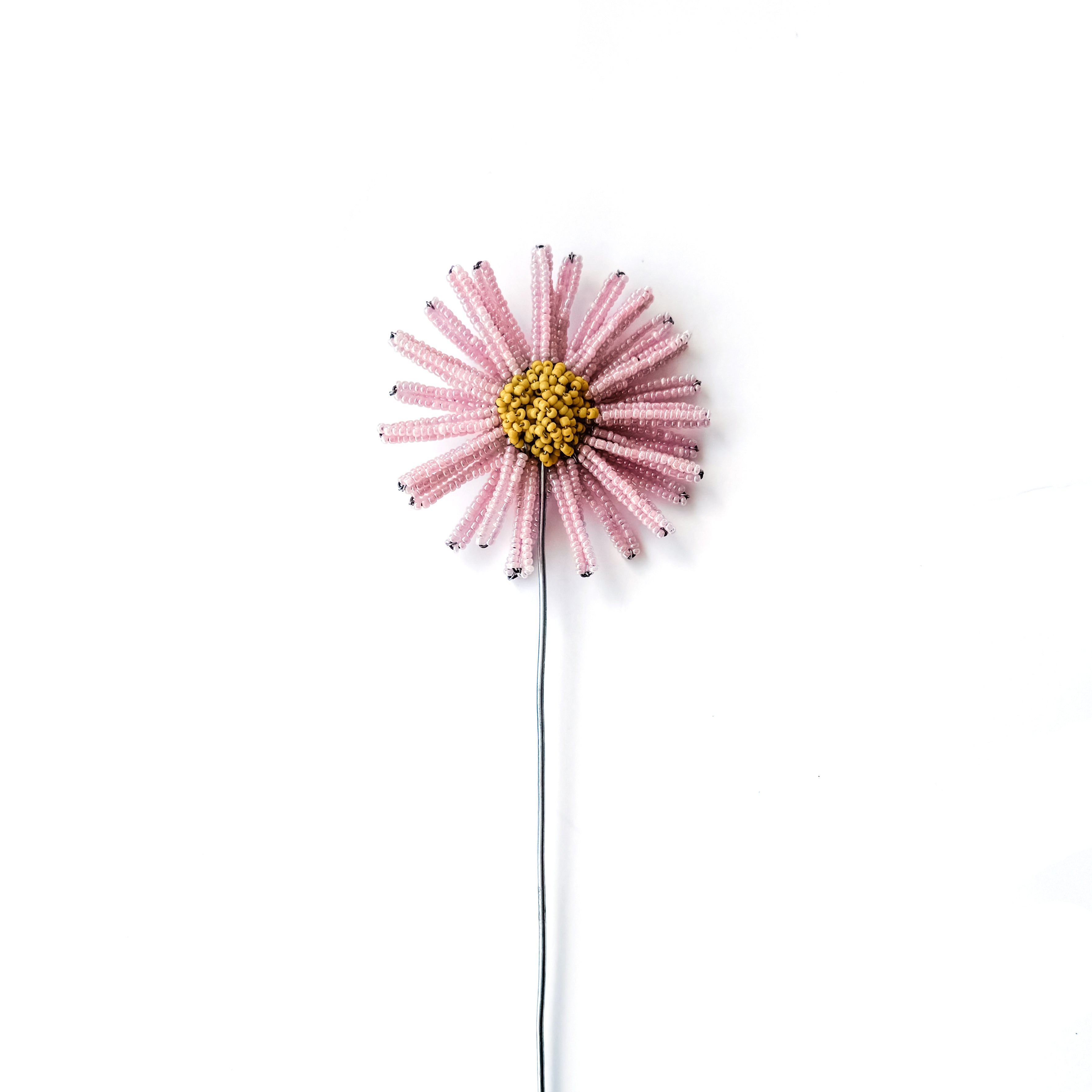 Beaded Daisy Plant Stake