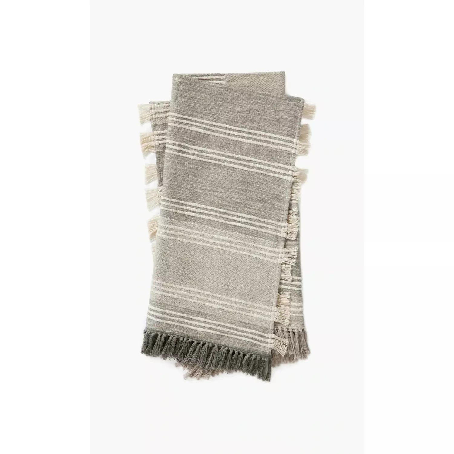 Amber Lewis Cardiff Collection Tal0002 AL Grey / Ivory Throw