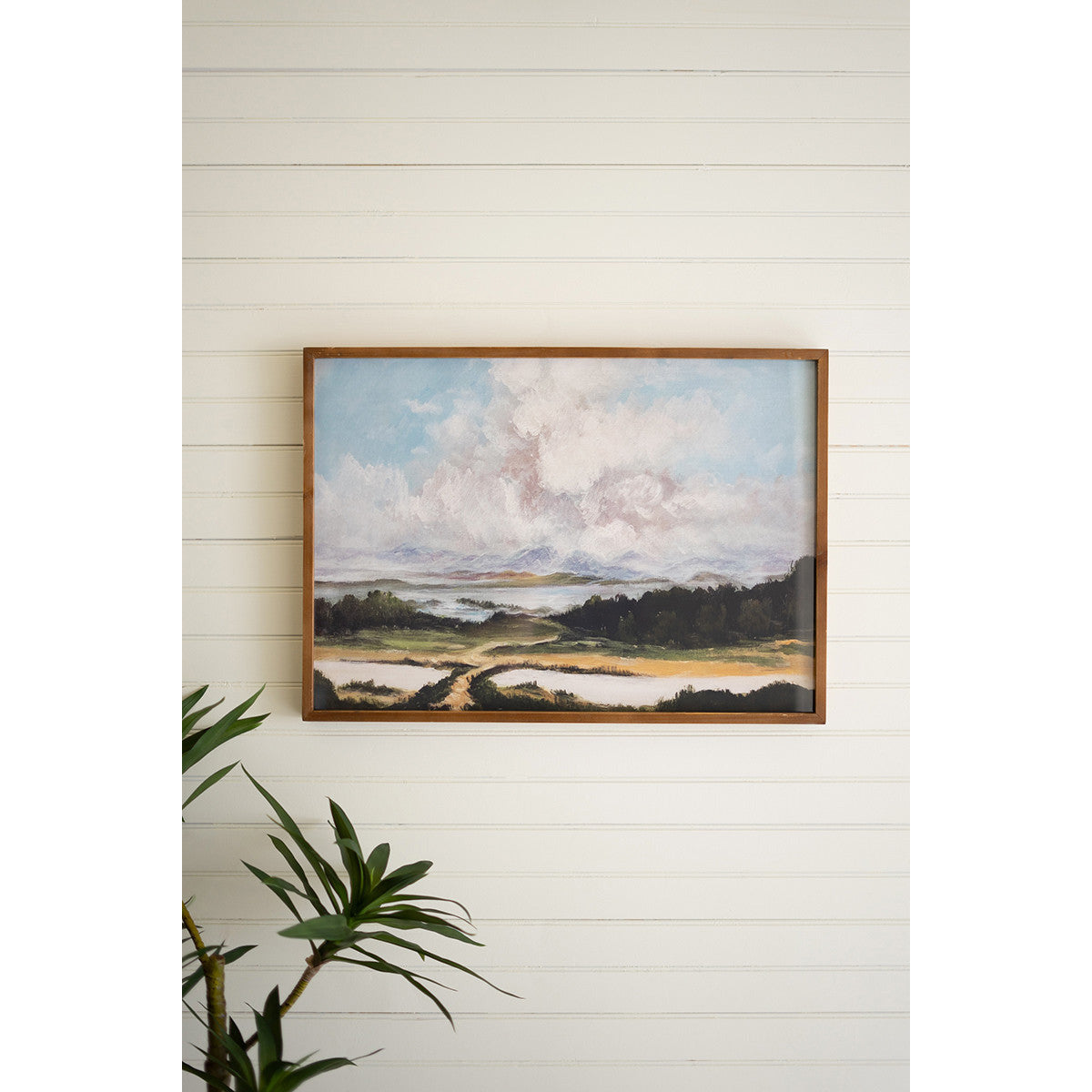 Framed Cloud Print Under Glass