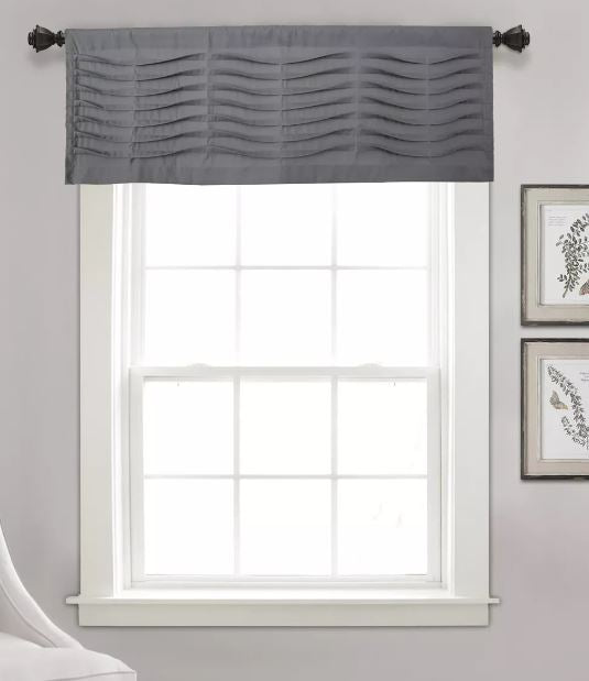18"x52" Wave Texture Valance - Lush Décor