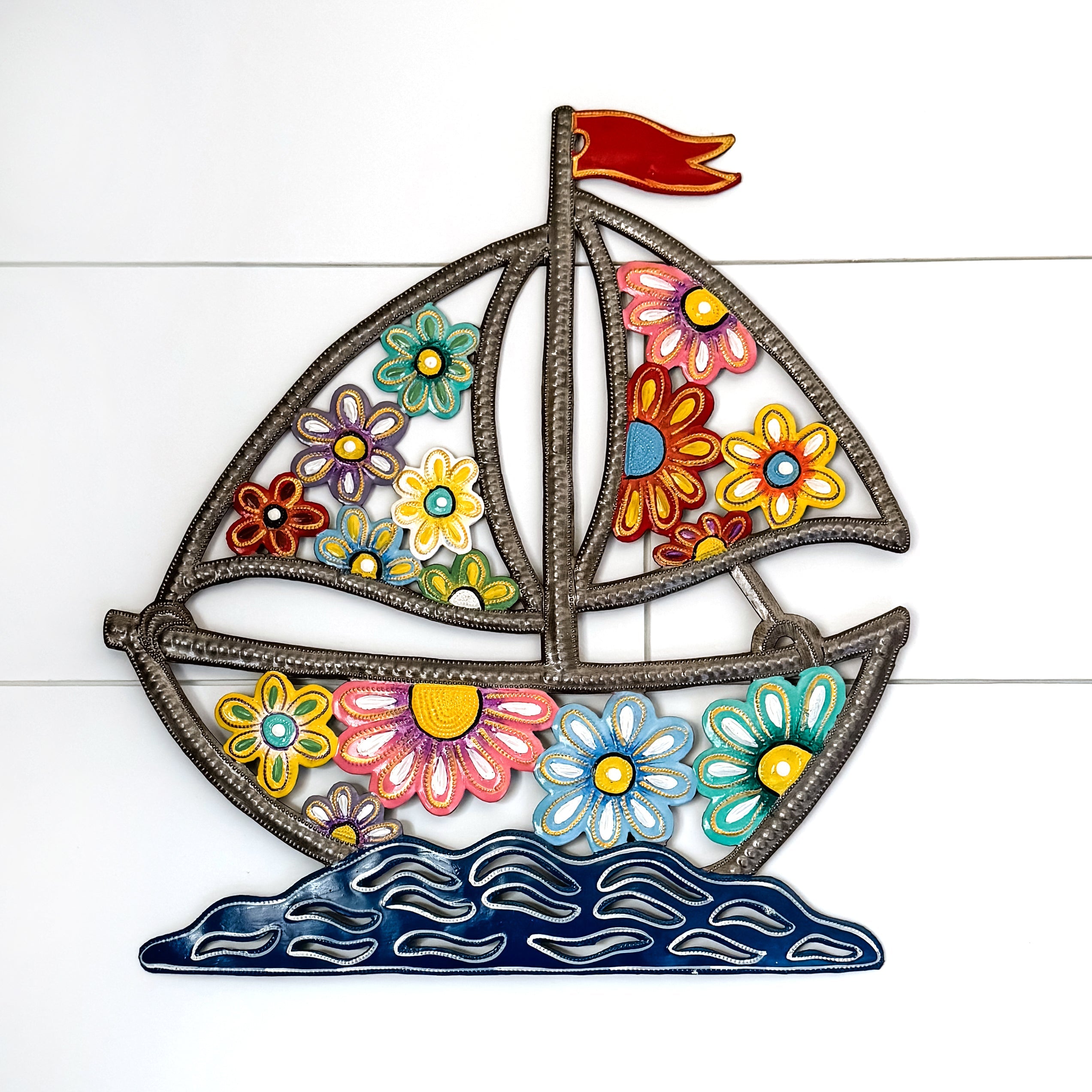 Daisy Sail Boat Wall Art