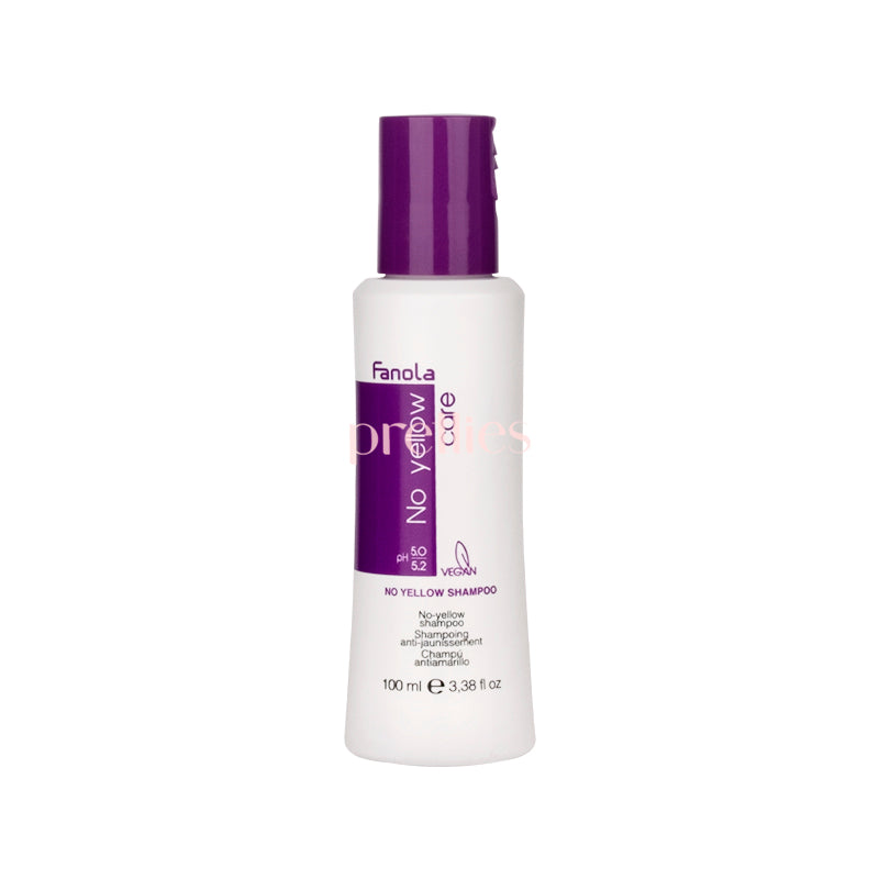 FANOLA No Yellow Shampoo (Anti-Yellow For Blonde, Bleached Hair) 100ml (Purple)