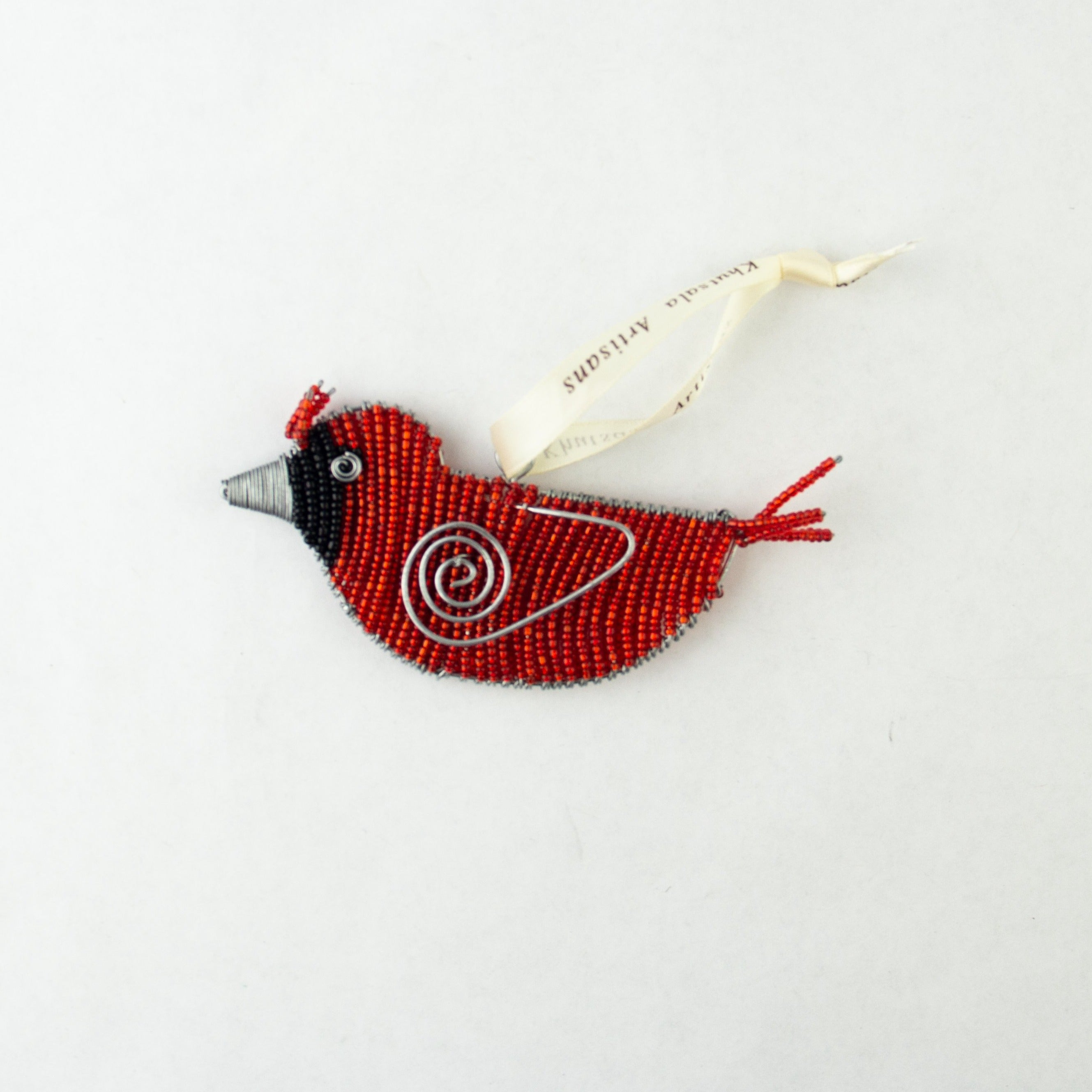Beaded Cardinal Ornament