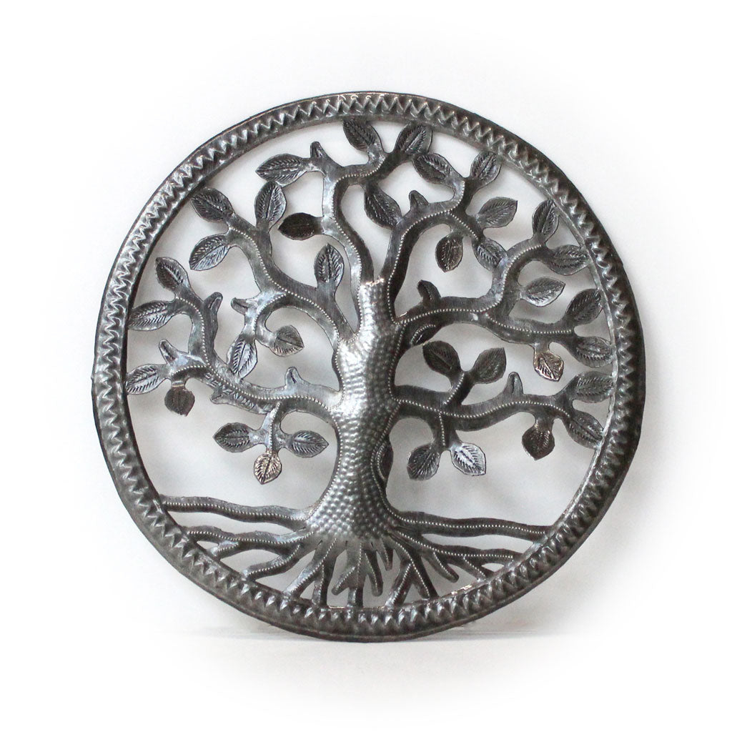12" Tree of Life Oil Drum Art