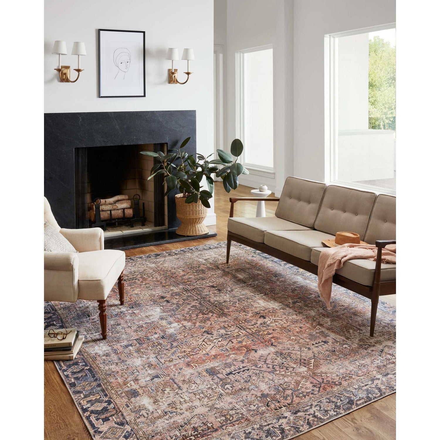 Chris Loves Julia Jules Terracotta/Multi Rug