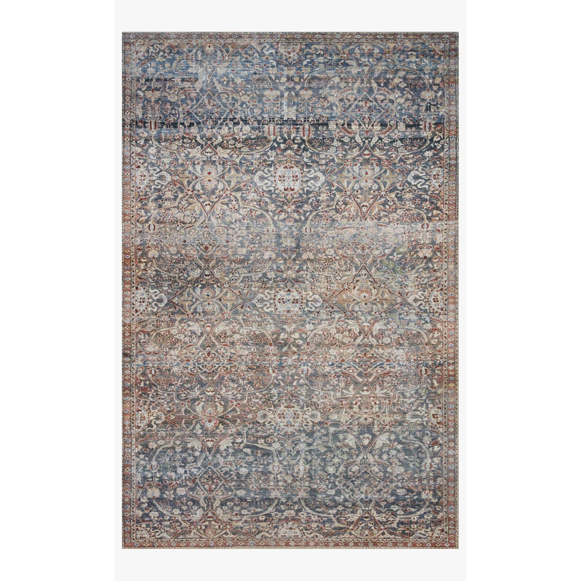 Chris Loves Julia Jules Denim/Spice  Rug