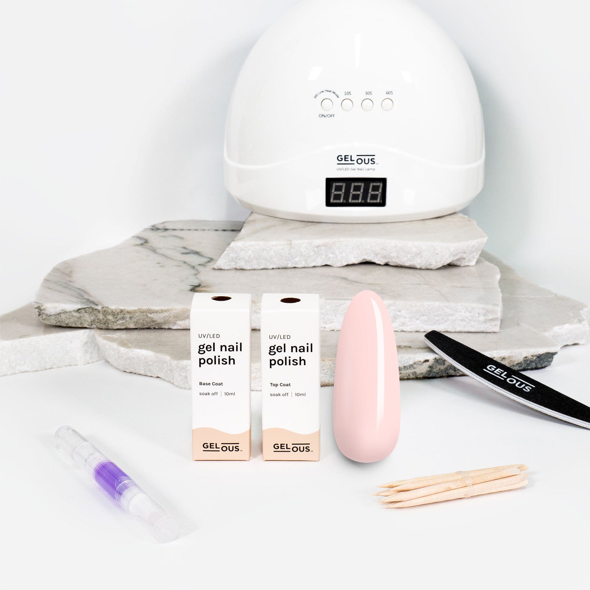 Gelous gel nail polish A Little Bit Nude Essentials Pack - photographed in New Zealand