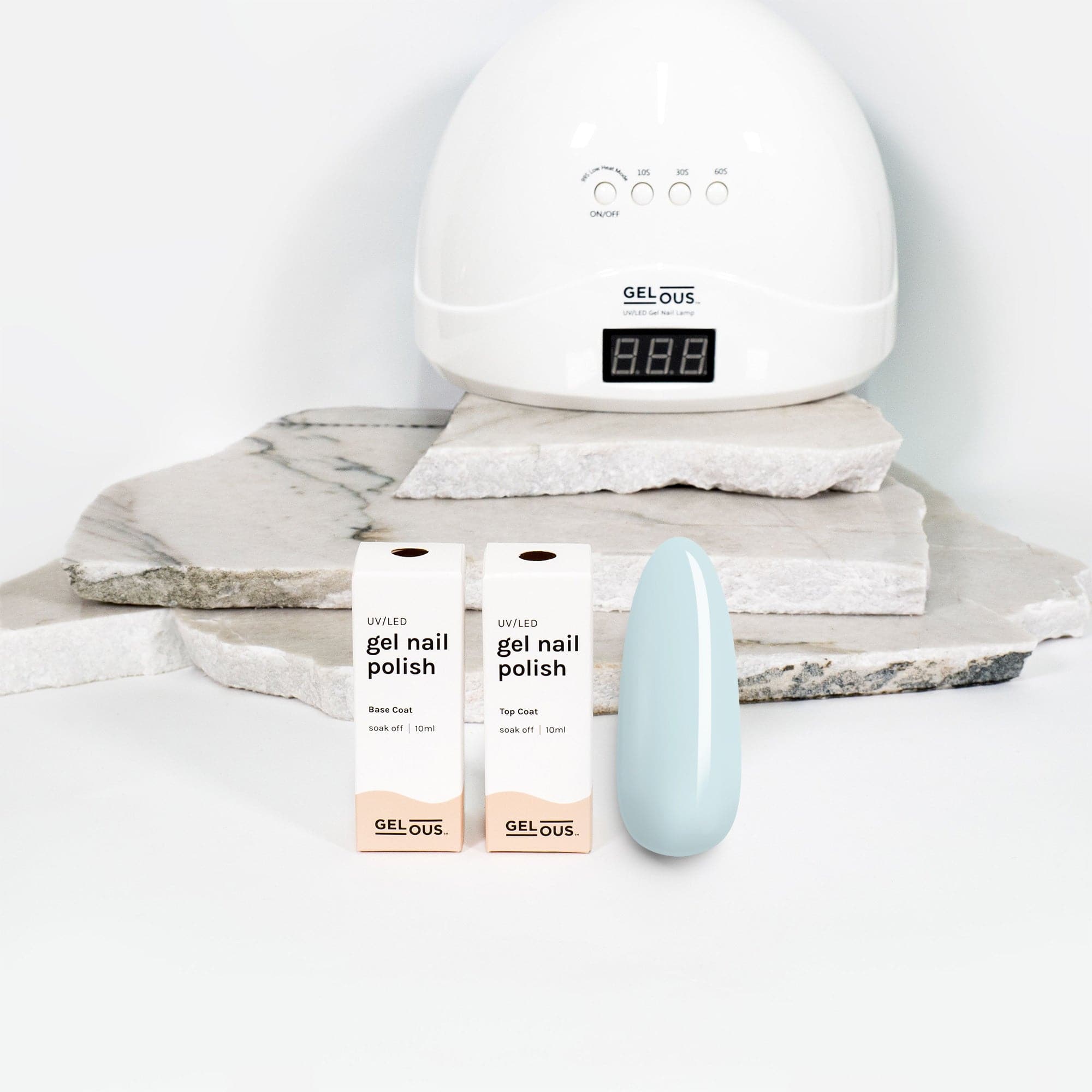 Gelous gel nail polish Baby Blues Basic Pack - photographed in New Zealand