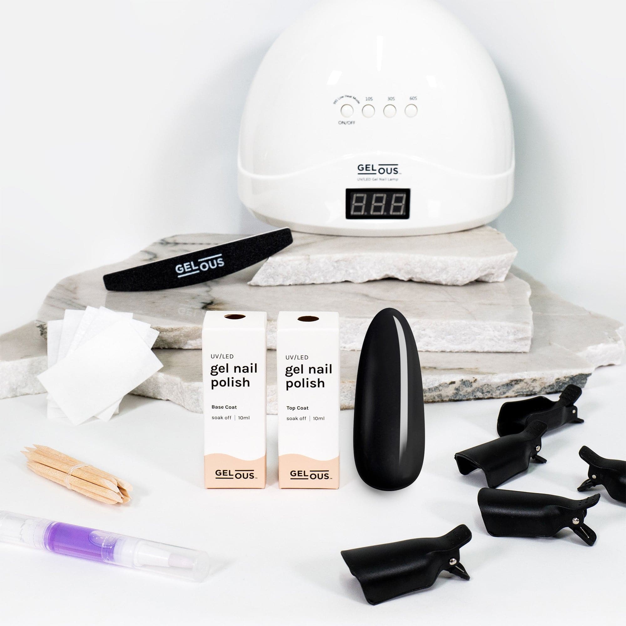 Gelous gel nail polish Black Out Starter Pack - photographed in New Zealand