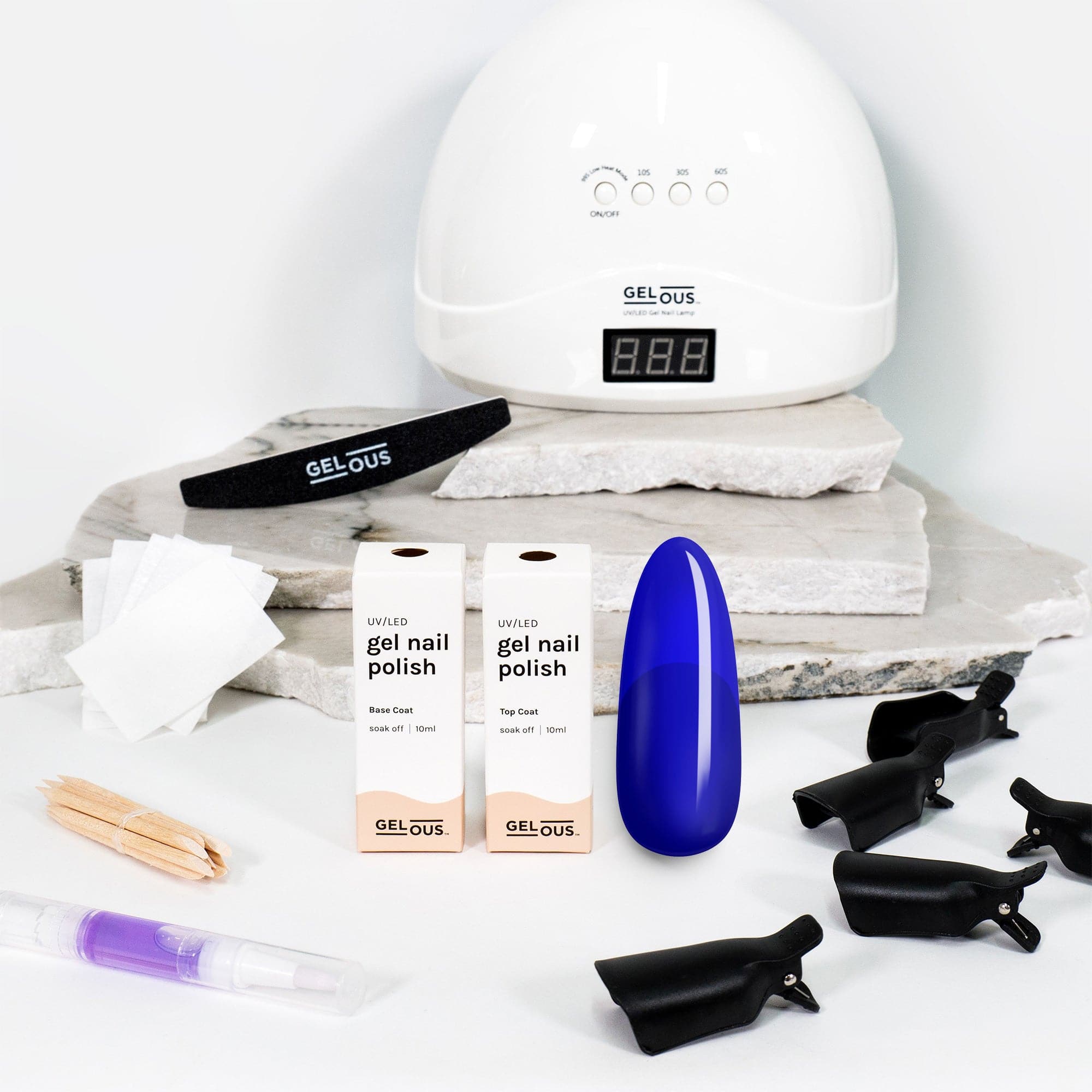 Gelous gel nail polish Cobalt Starter Pack - photographed in New Zealand