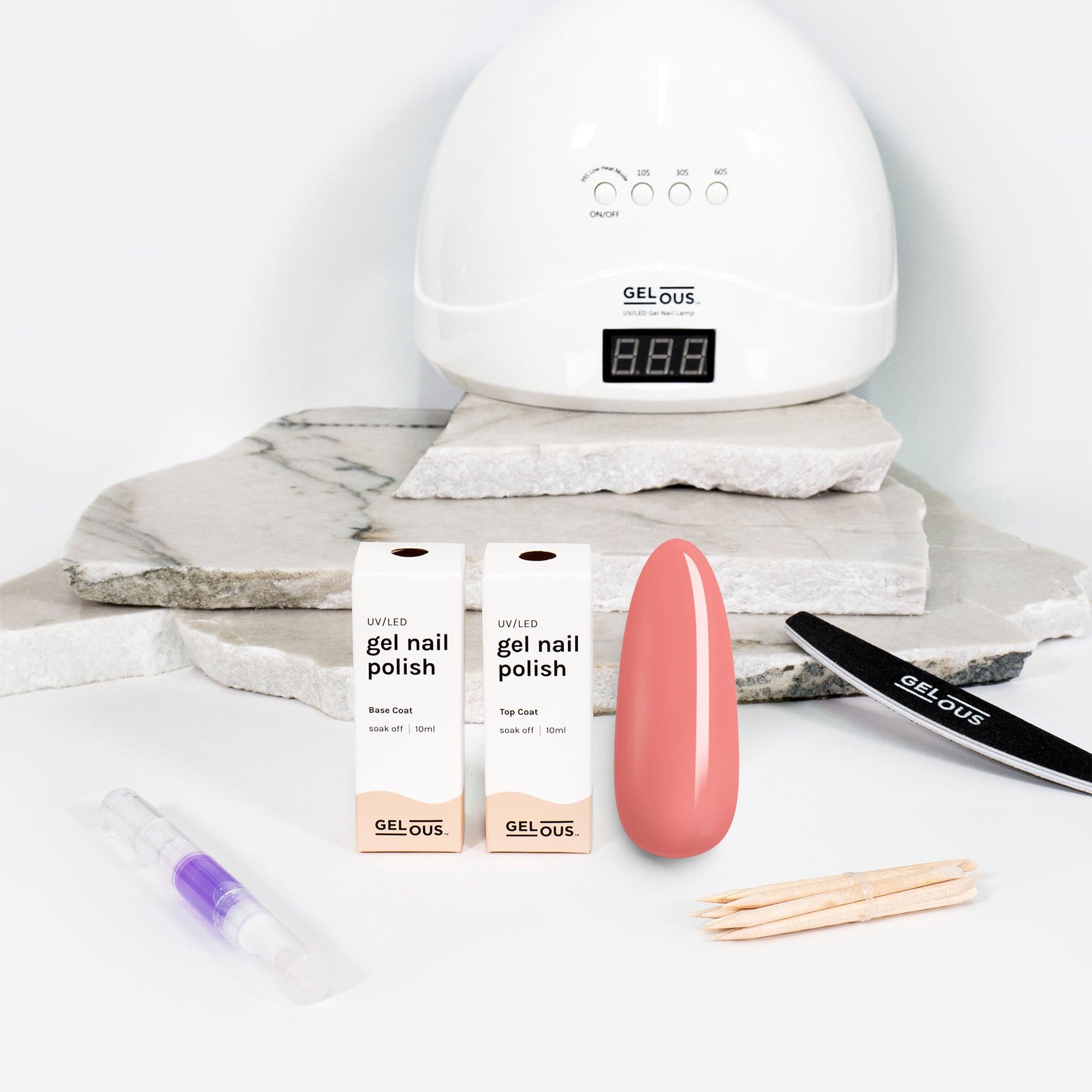 Gelous gel nail polish Coral's Reef Essentials Pack - photographed in New Zealand