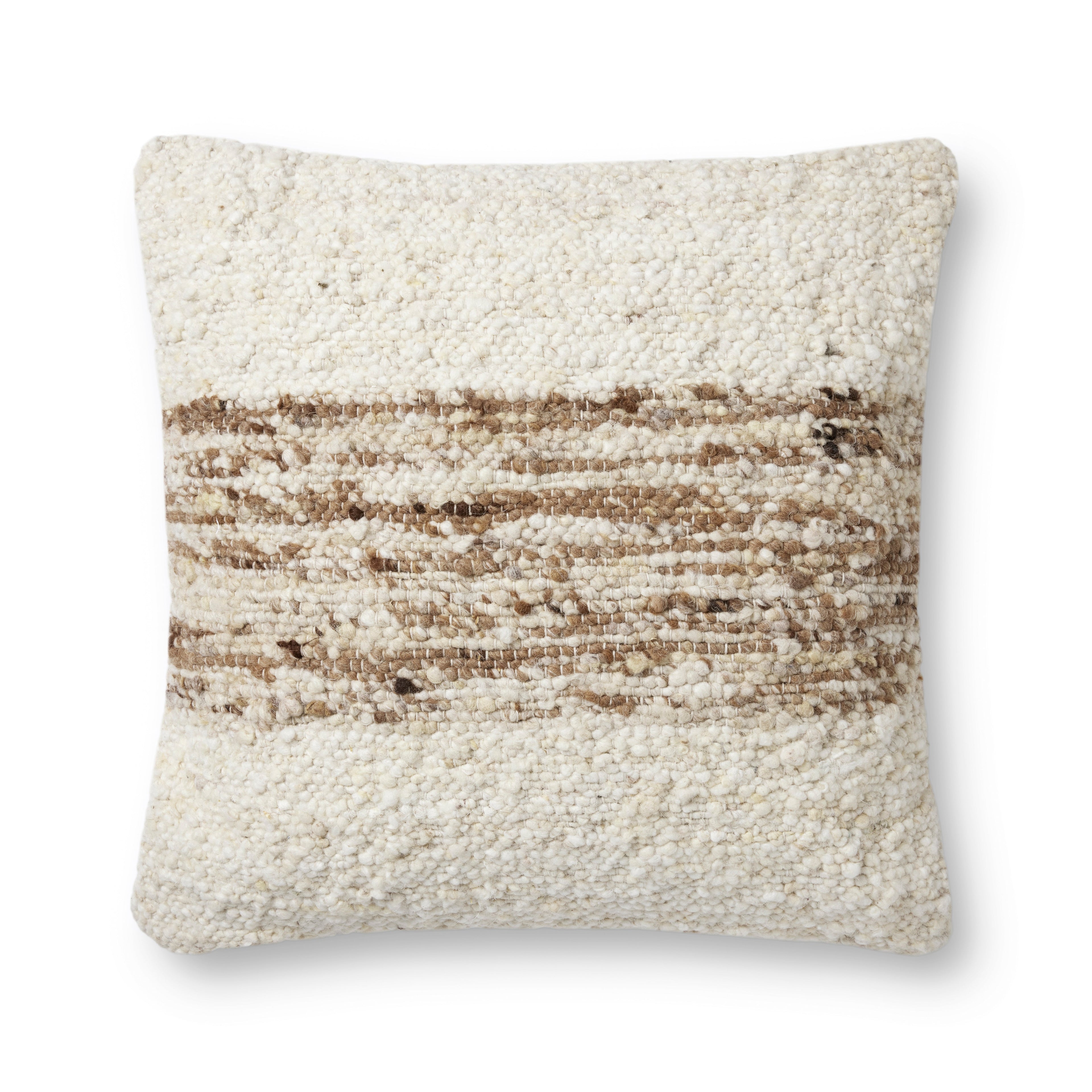 Amber Lewis Marie Pal0031 Ivory / Camel Pillow