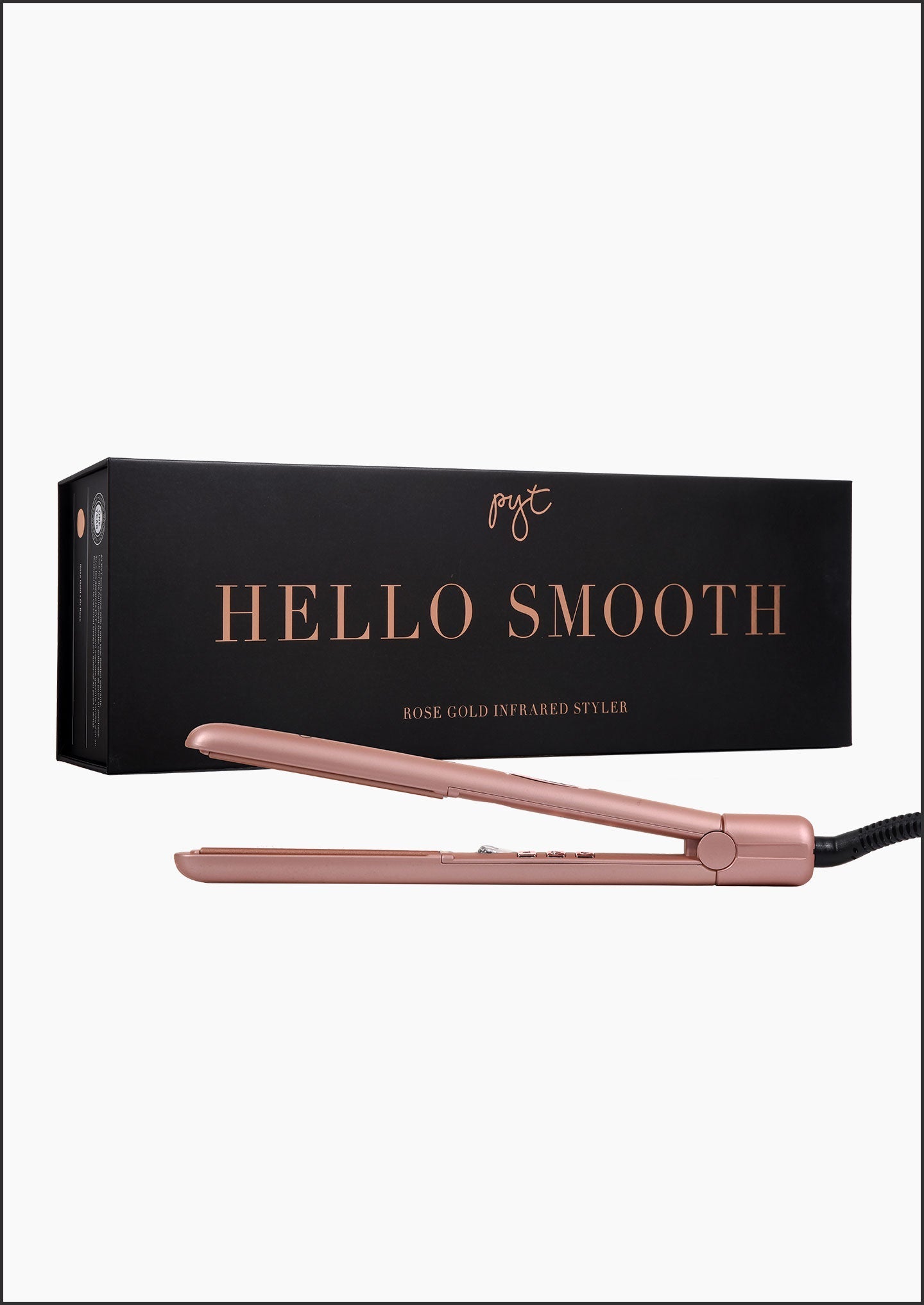 Far Infrared styler - Tourmaline-infused ceramic plates Rose Gold