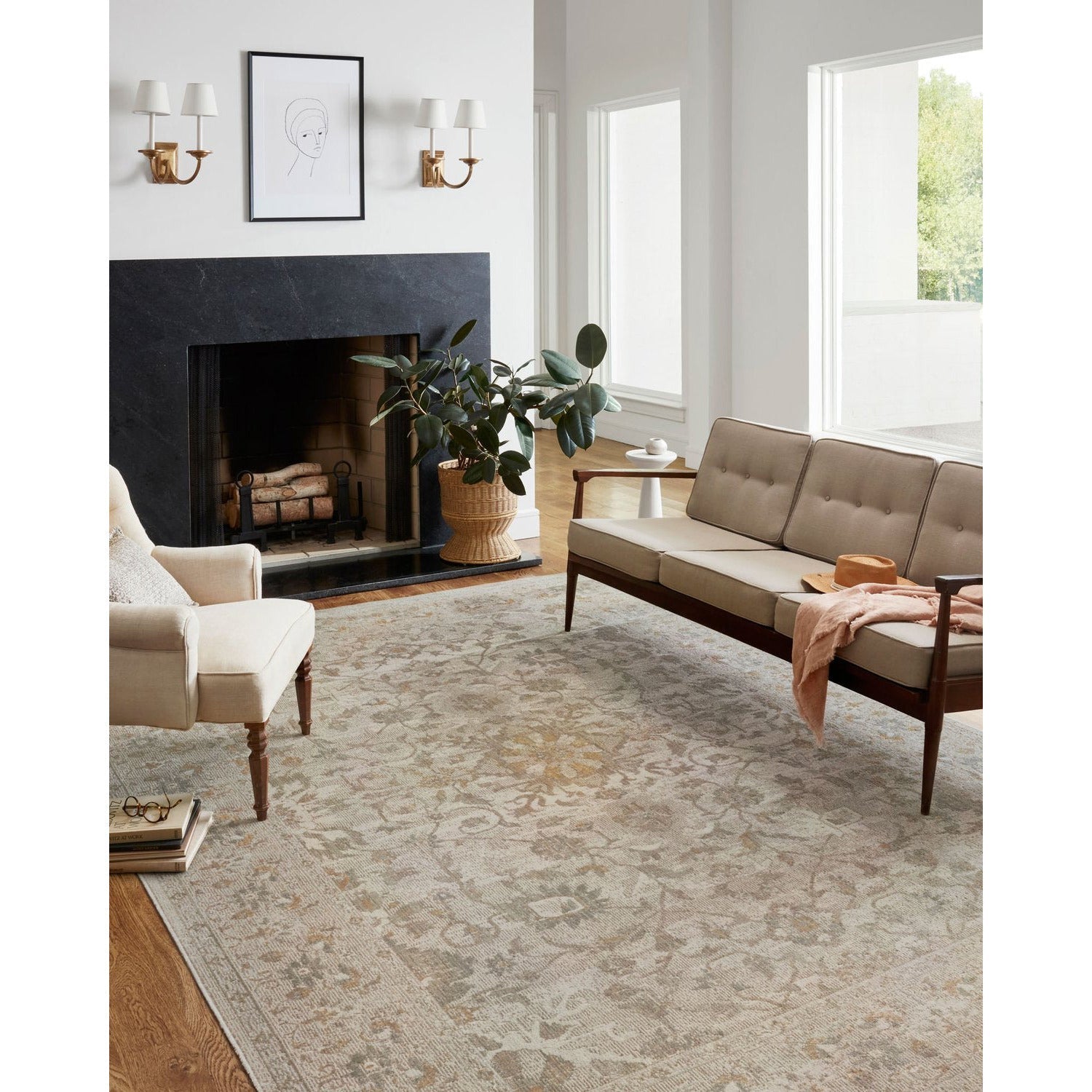 Chris Loves Julia Rosemarie Ivory/Natural Rug