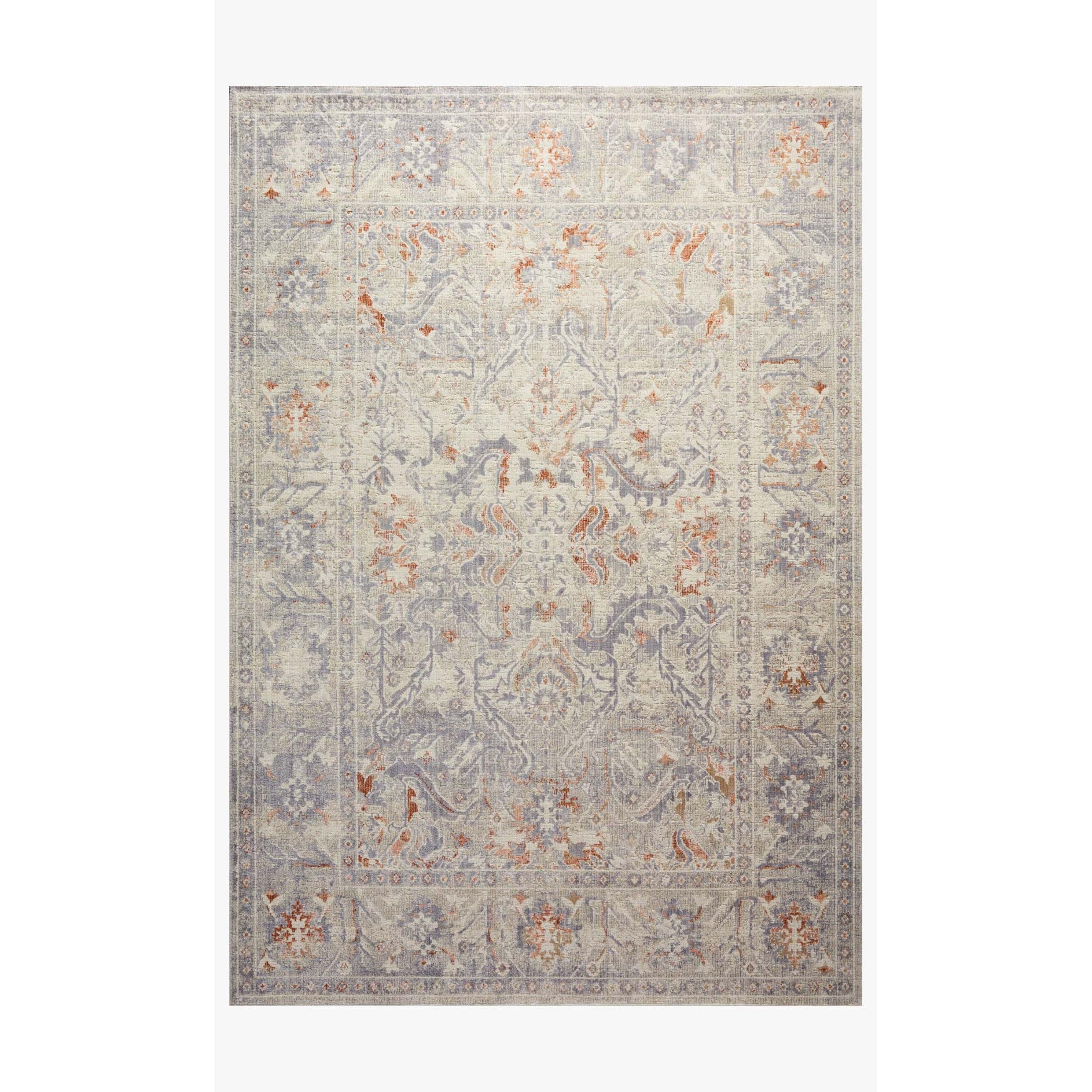 Chris Loves Julia Rosemarie Oatmeal/Lavender Rug
