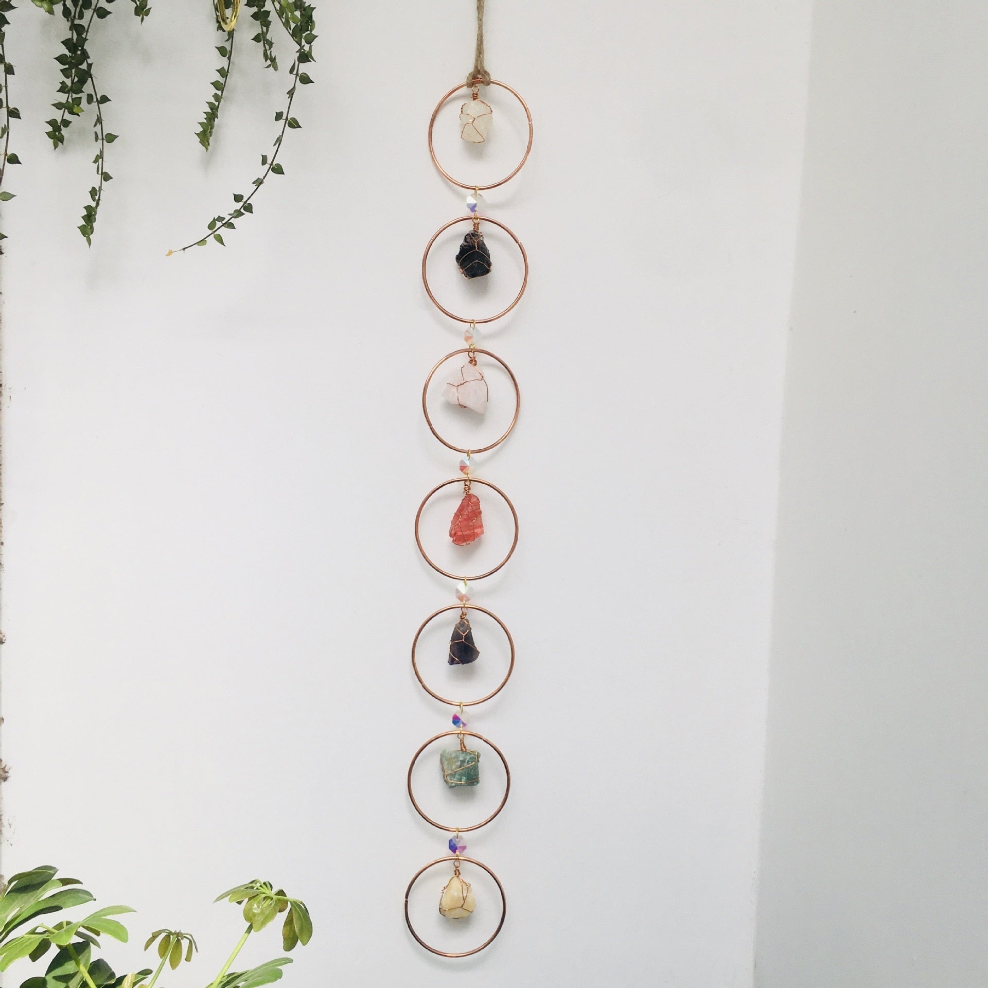 Crystal 7 Chakra Gemstone Wall Room Décor
