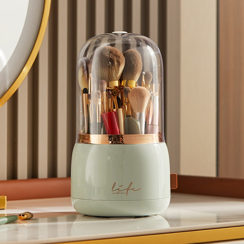 360°Rotating Makeup Organizer Makeup Brush Holder