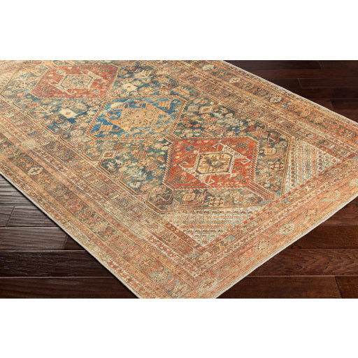 Amelie Rug - AML2354 - Red/Brown/Olive