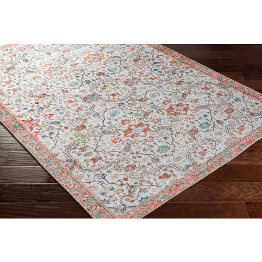 Amelie Rug - AML2365 - Gray/Coral/Blue