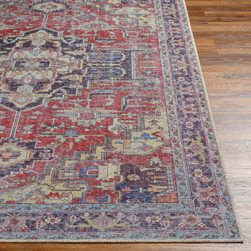 Amelie Rug - AML2372 - Red/Navy
