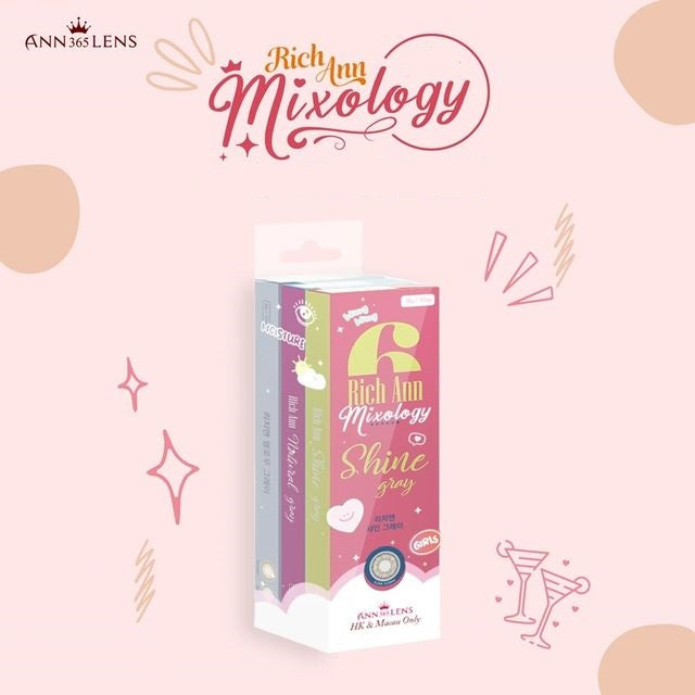 Ann365 Rich Ann Mixology One Day Contact Lenses Mix and Match Bundle (3 Boxes,18 Pieces)