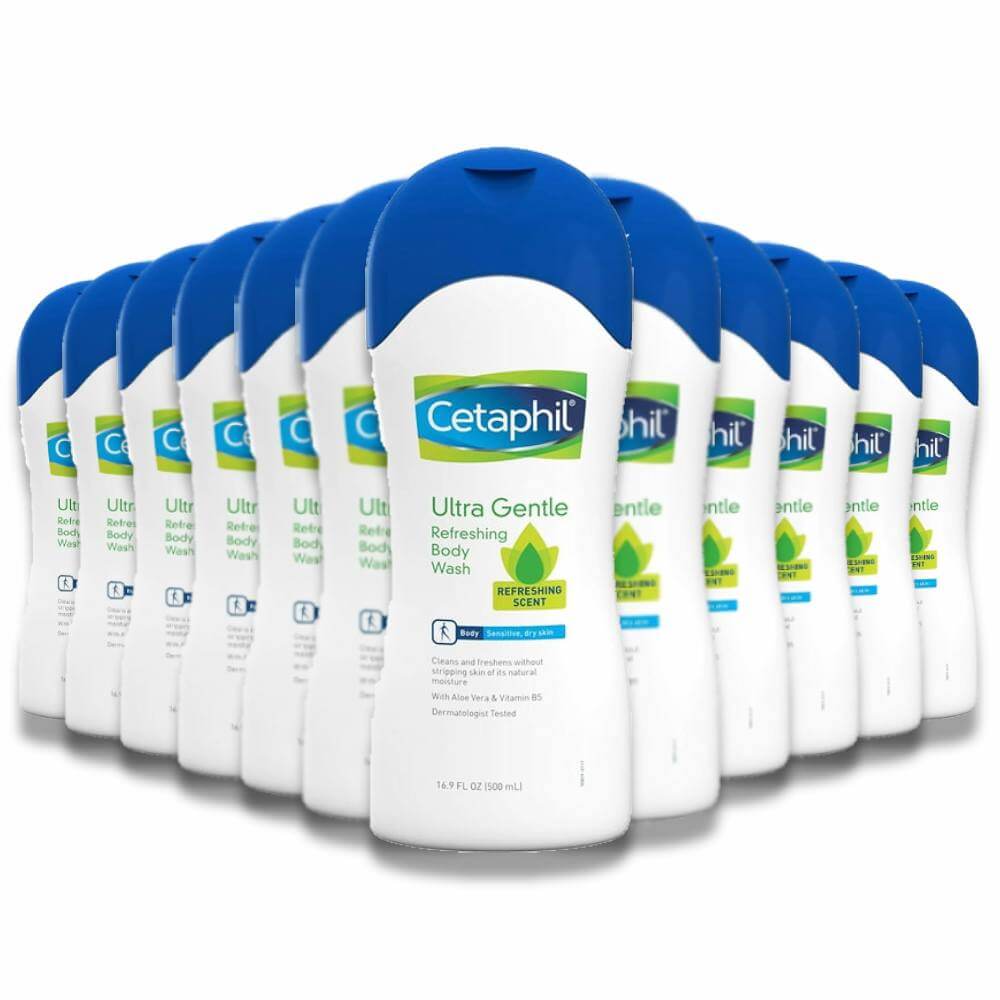 Cetaphil - Ultra Gentle Body Wash Refreshing Scent - 16.9 Oz - 12 Pack