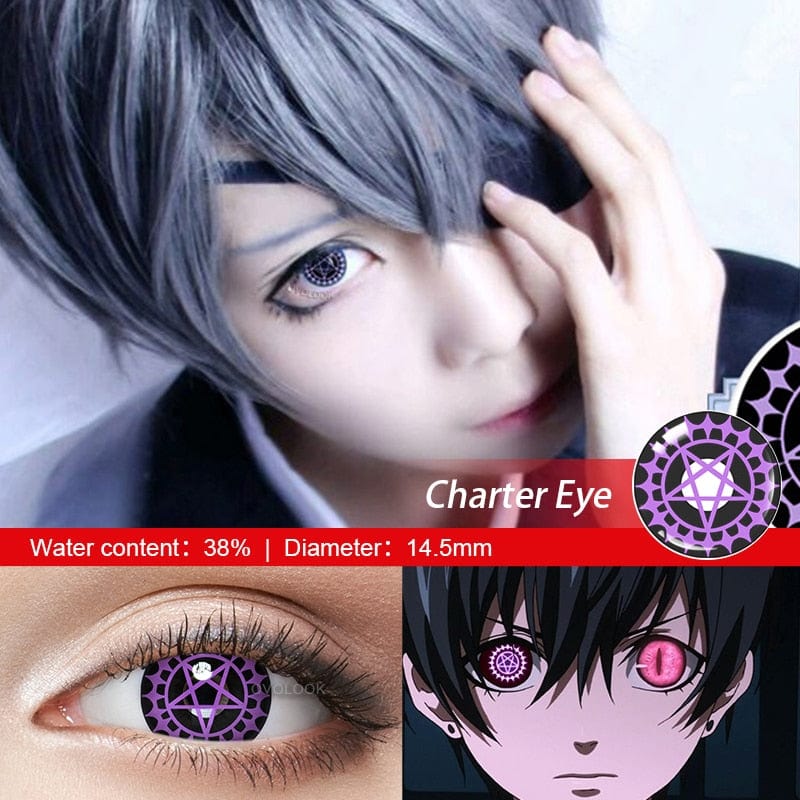 Ciel Phantomhive Black Butler Purple Cosplay Lenses