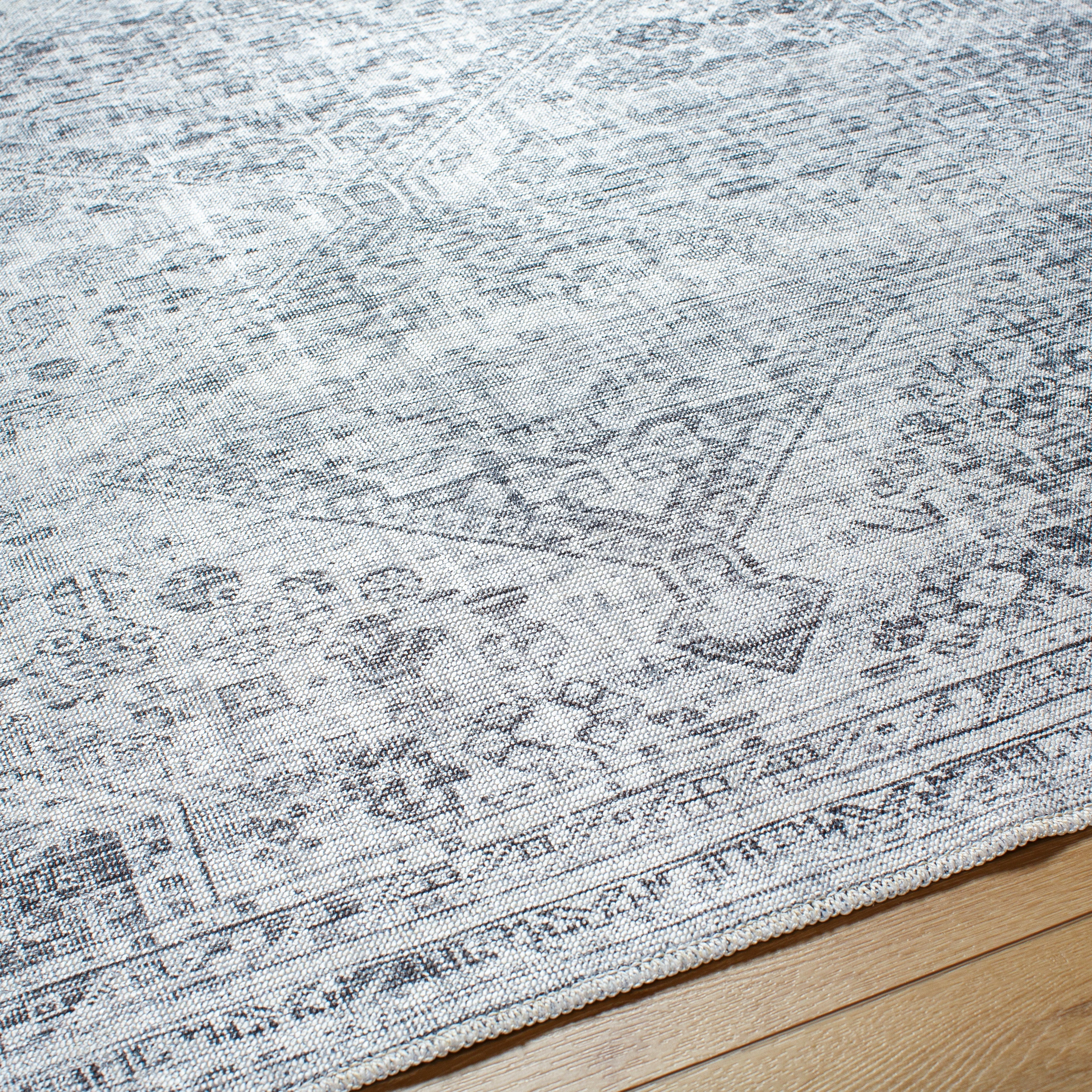 Embrace EMA-2312 Rug- Slate, Pale Blue, Ivory, Gray, Charcoal