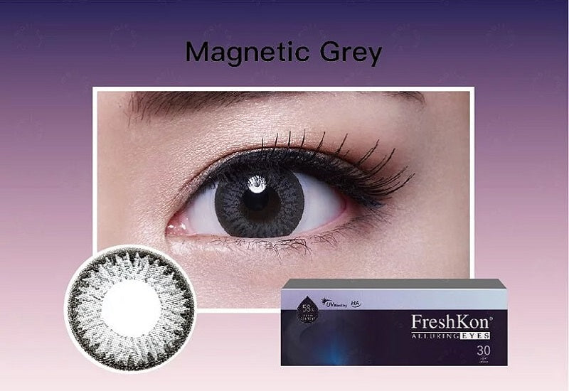 FreshKon Alluring Eyes Magnetic Gray 1 Day 30 Pack