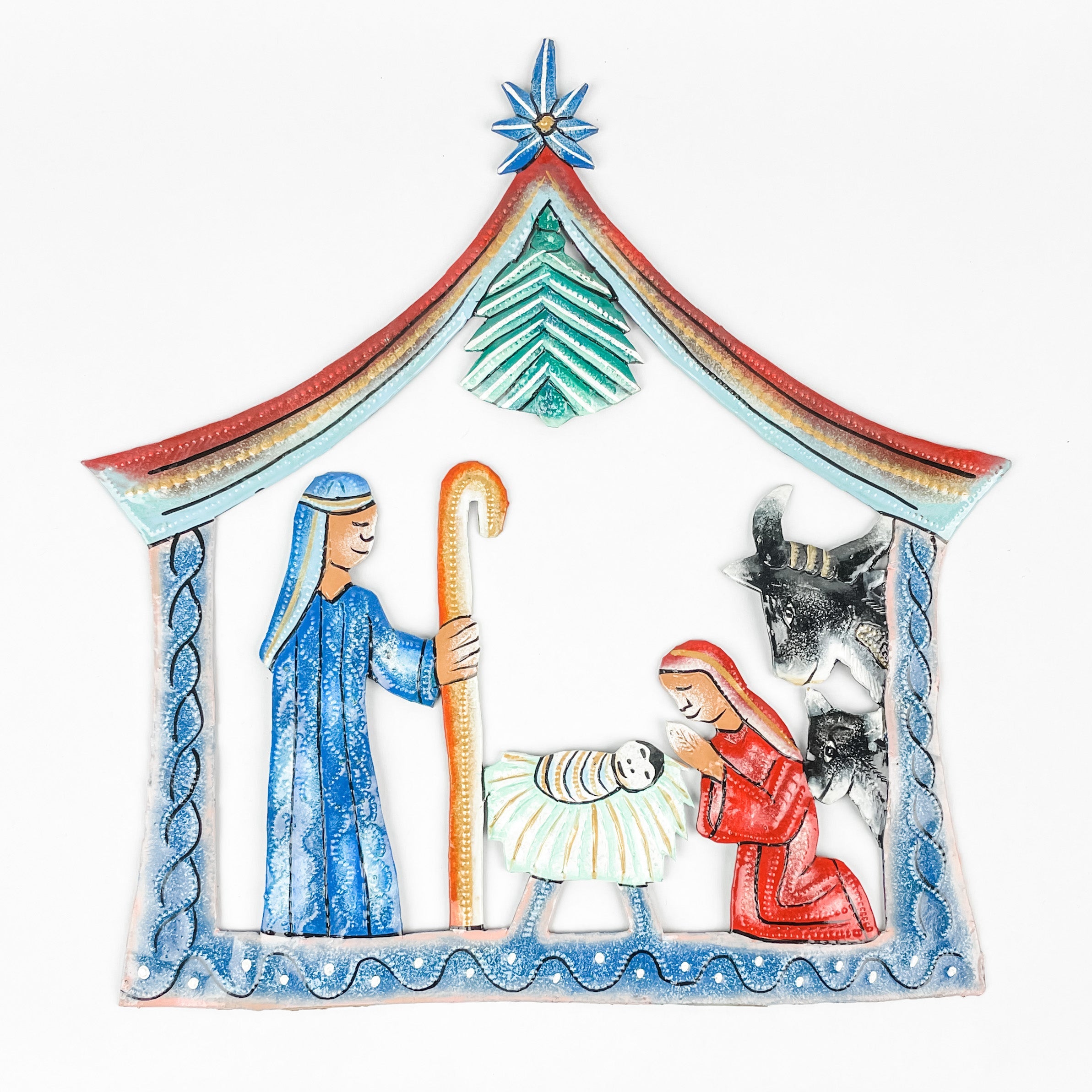 Colorful Wall Nativity