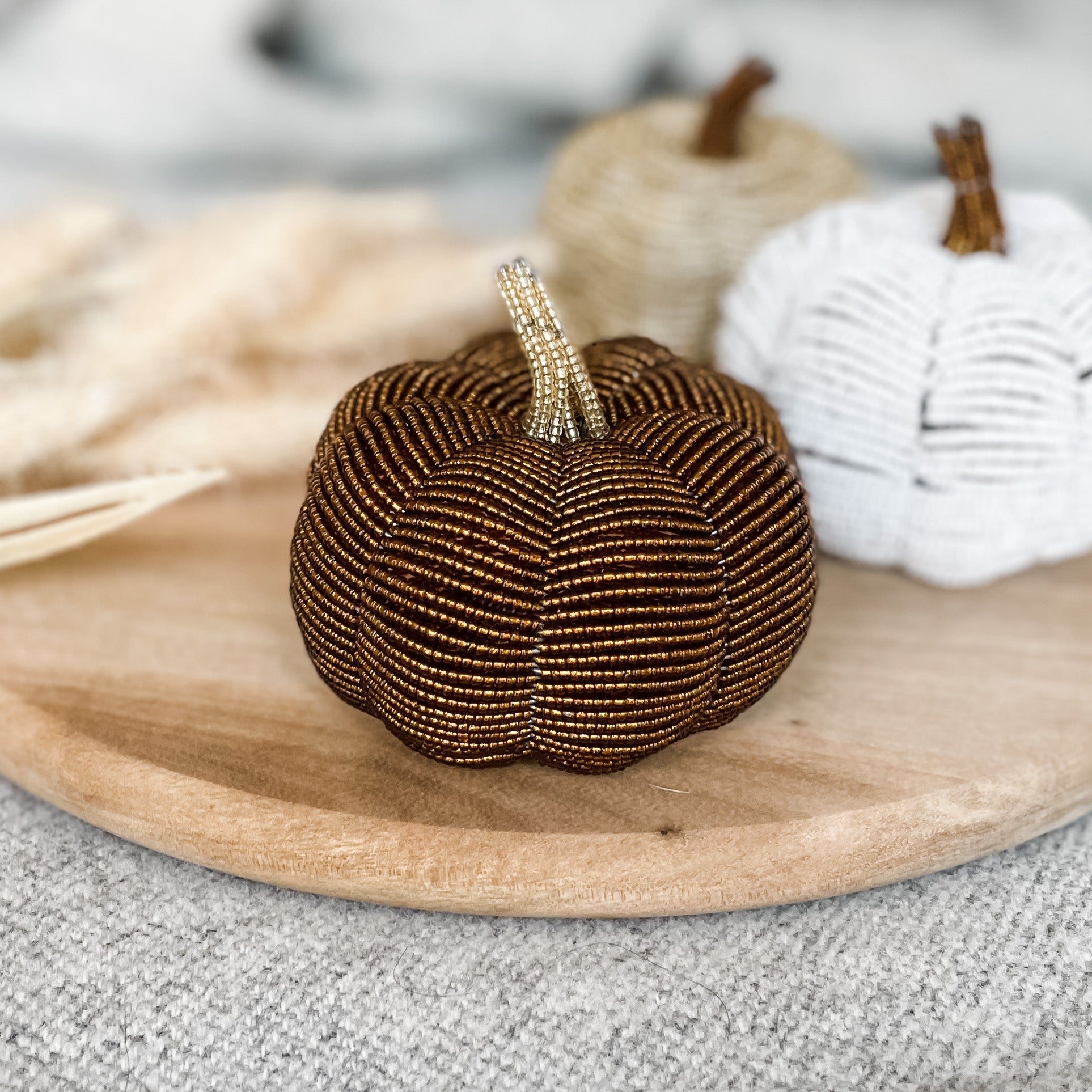 Beaded Pumpkin - FMSCMarketplace.org