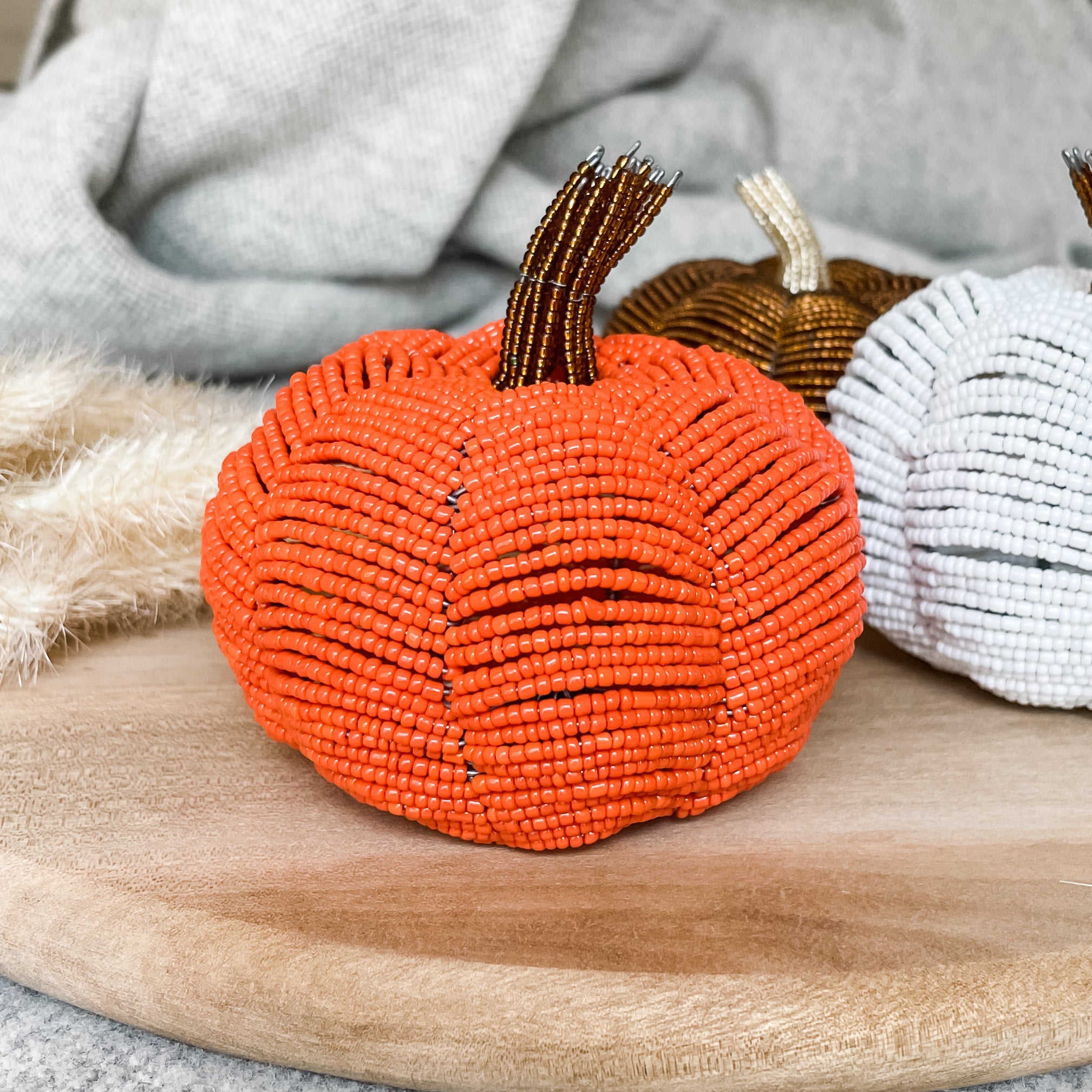 Beaded Pumpkin - FMSCMarketplace.org