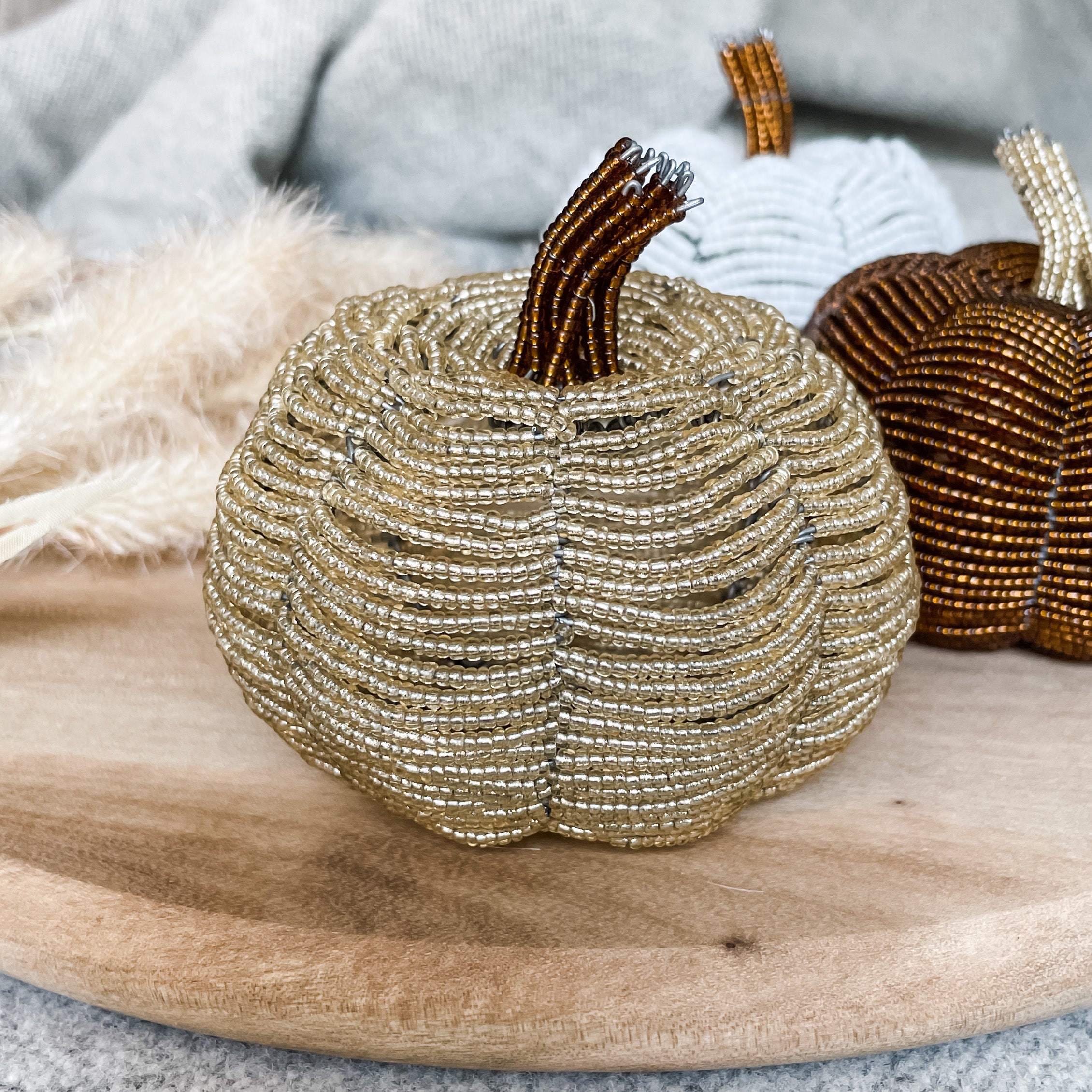 Beaded Pumpkin - FMSCMarketplace.org