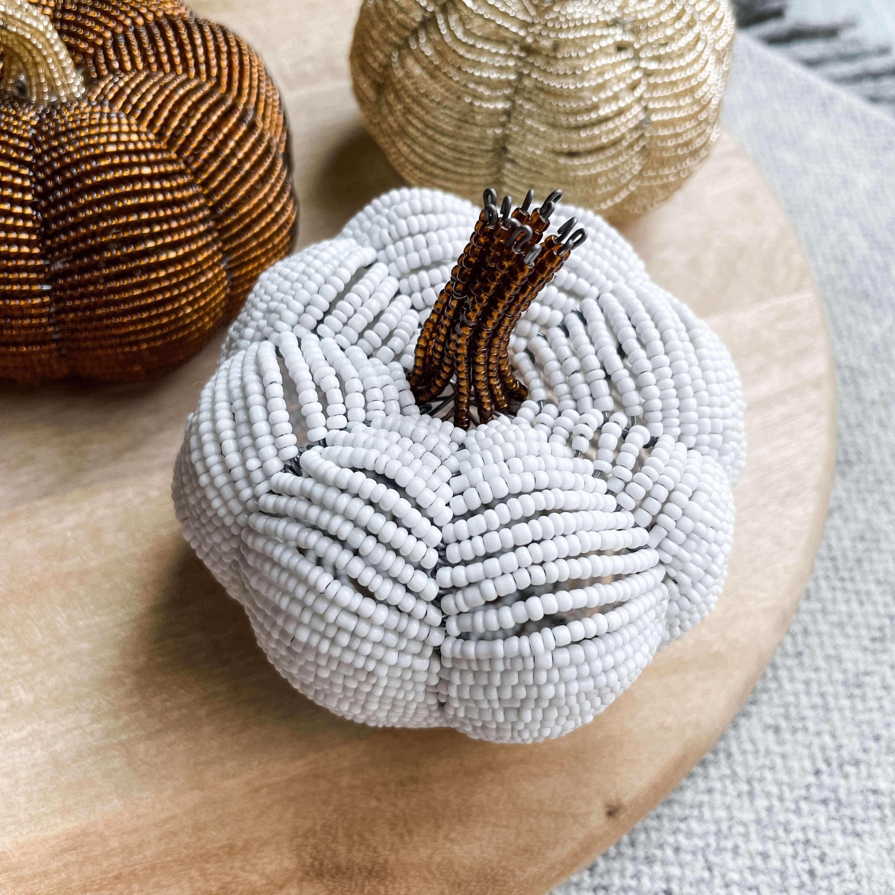 Beaded Pumpkin - FMSCMarketplace.org