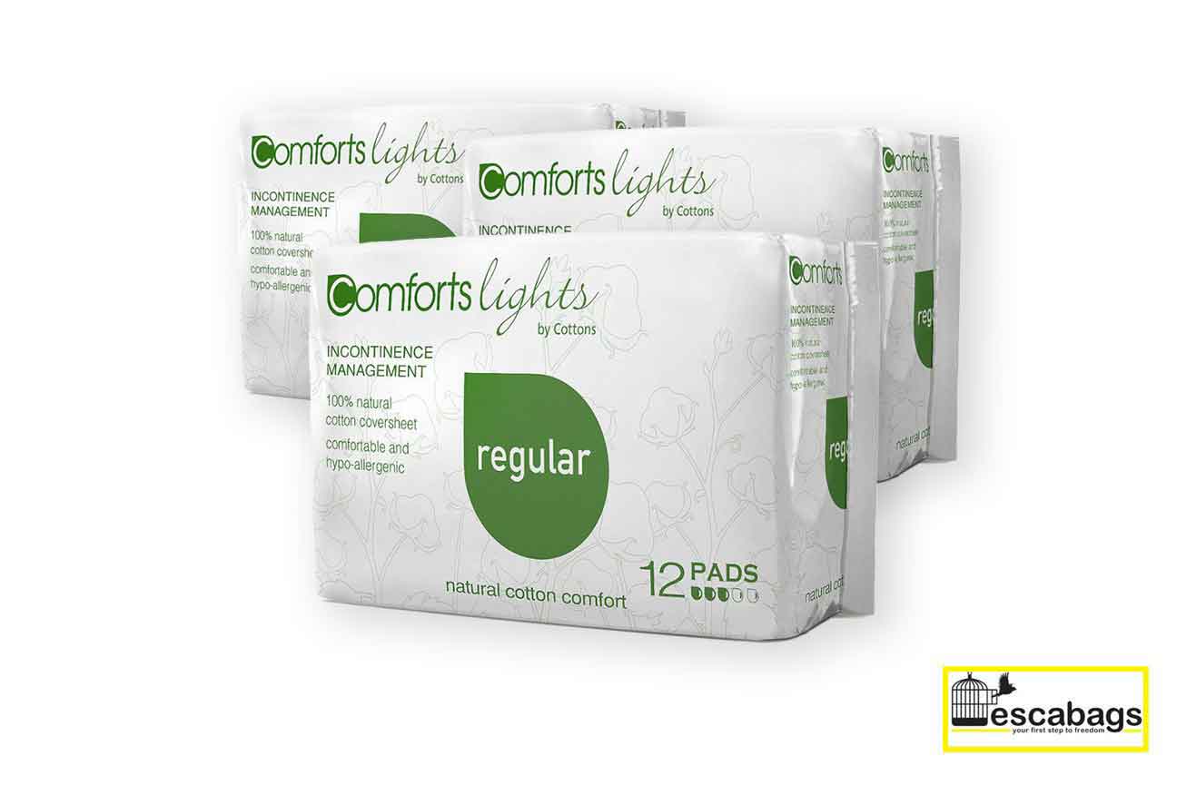 Comforts Lights Regular Pads - Bulk (6 Packs)