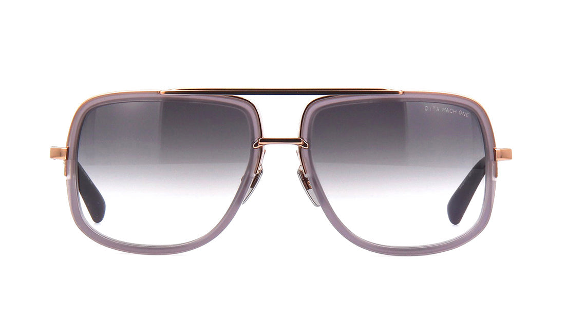 Sunglasses DITA Mach-One Aviator, Black, Dita, Gold, Grey, Large, Mens, Non-Polarized, Non-Prescription, Sunglasses, Titanium