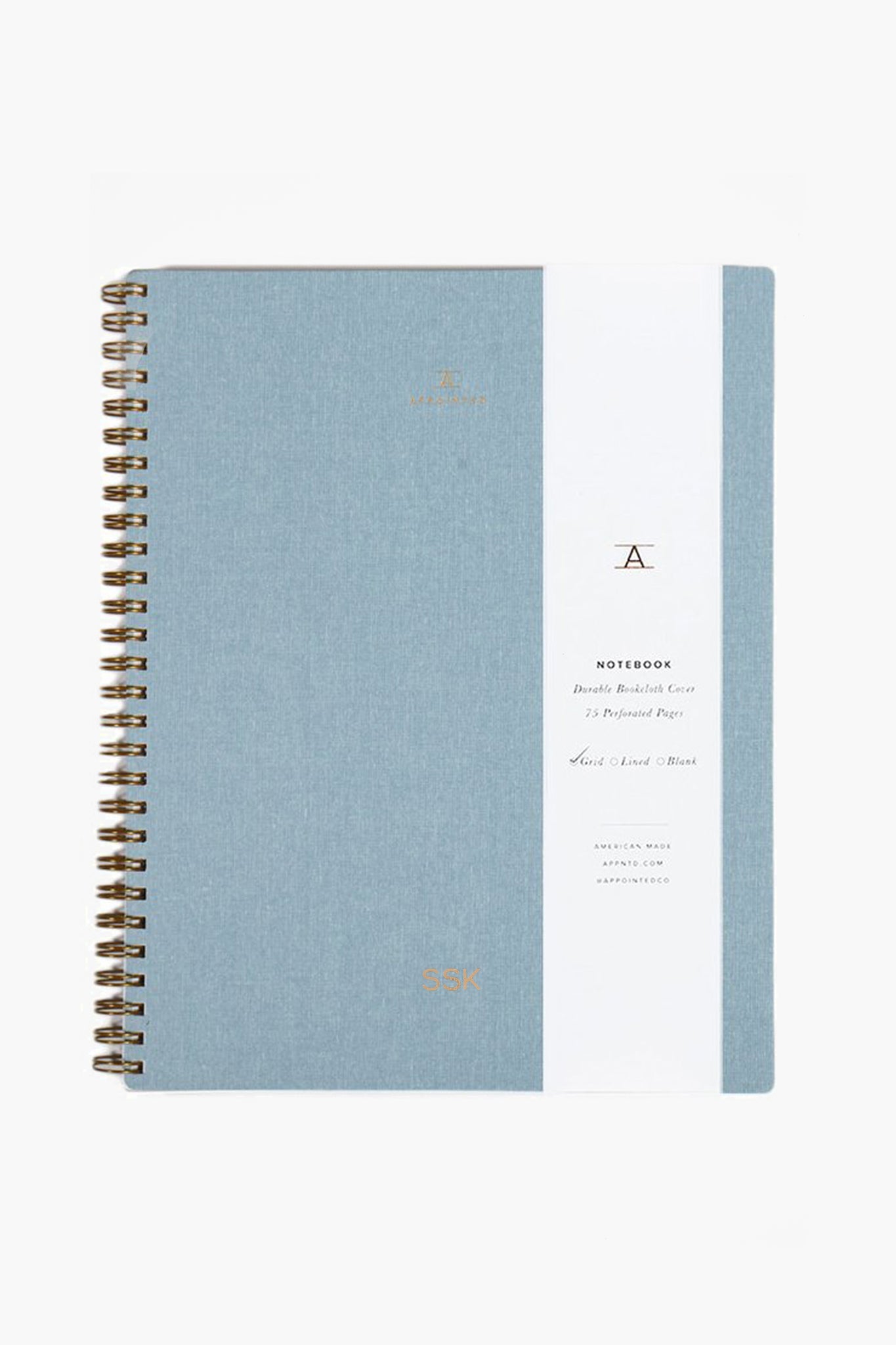 Chambray Blue Lined Notebook